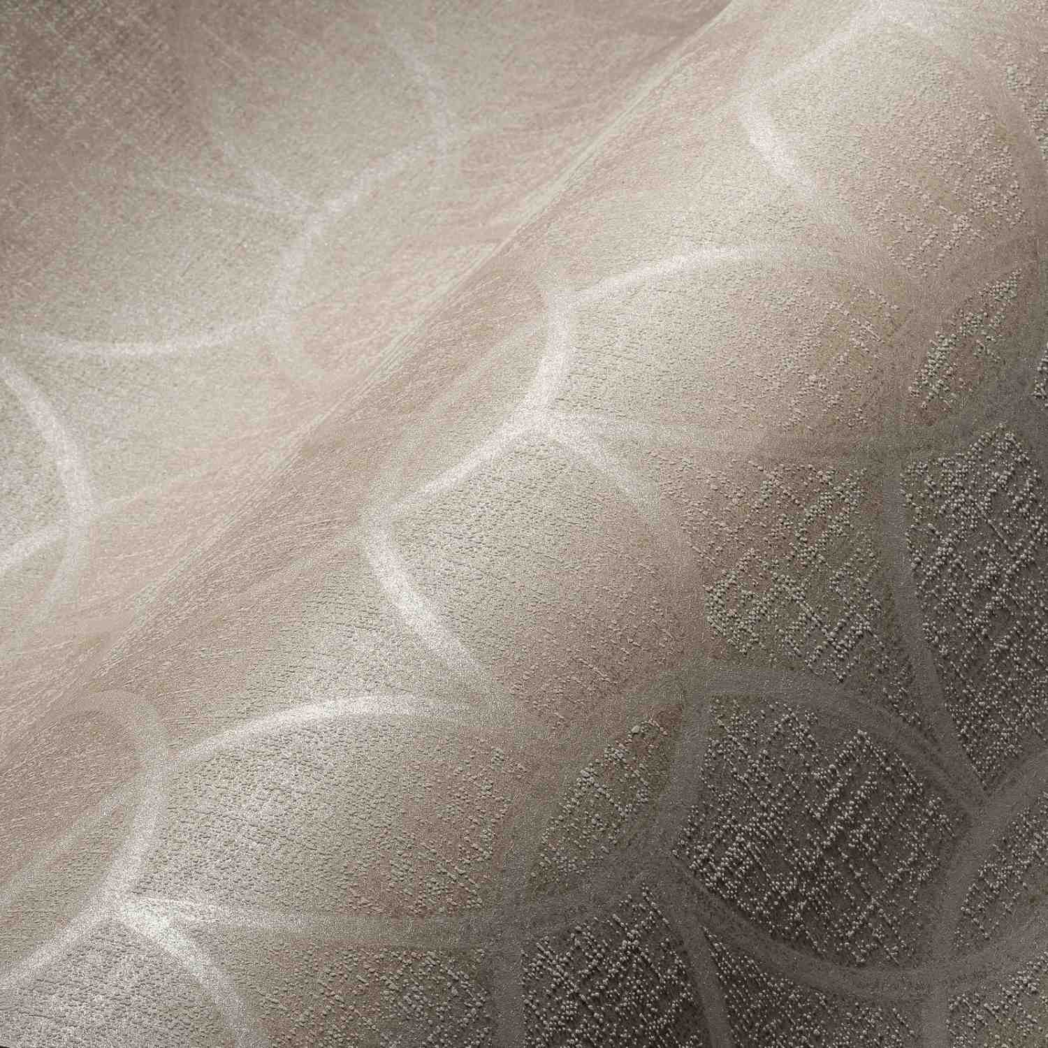 A.S. Creation | Villa | 375642 | Vliestapete | Vintage | Retro | 0.53 x 10.05 m | Grau