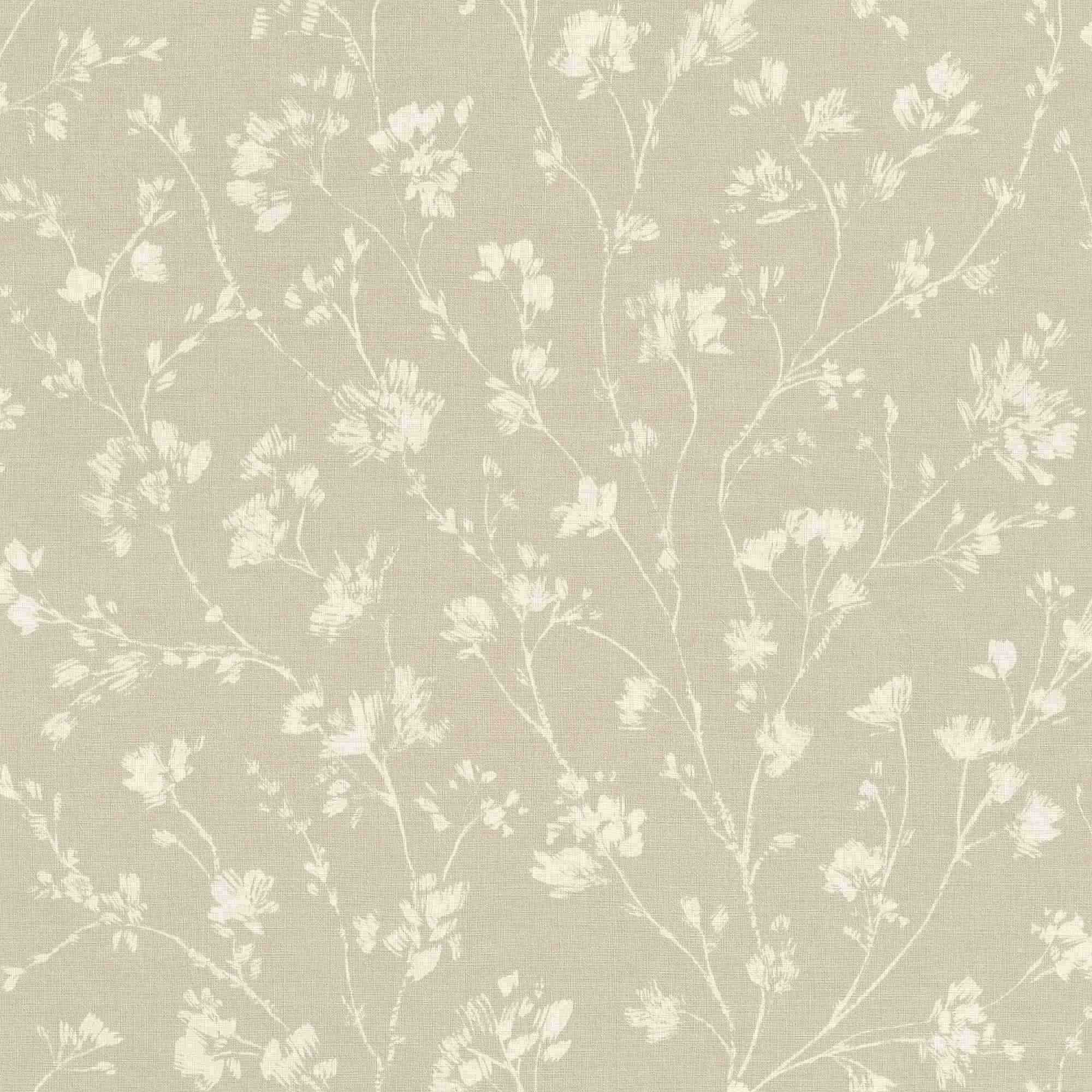 Rasch | Freundin III | 463811 | Vliestapete | Botanisch | 0.53 x 10.05 m | Beige | Weiß