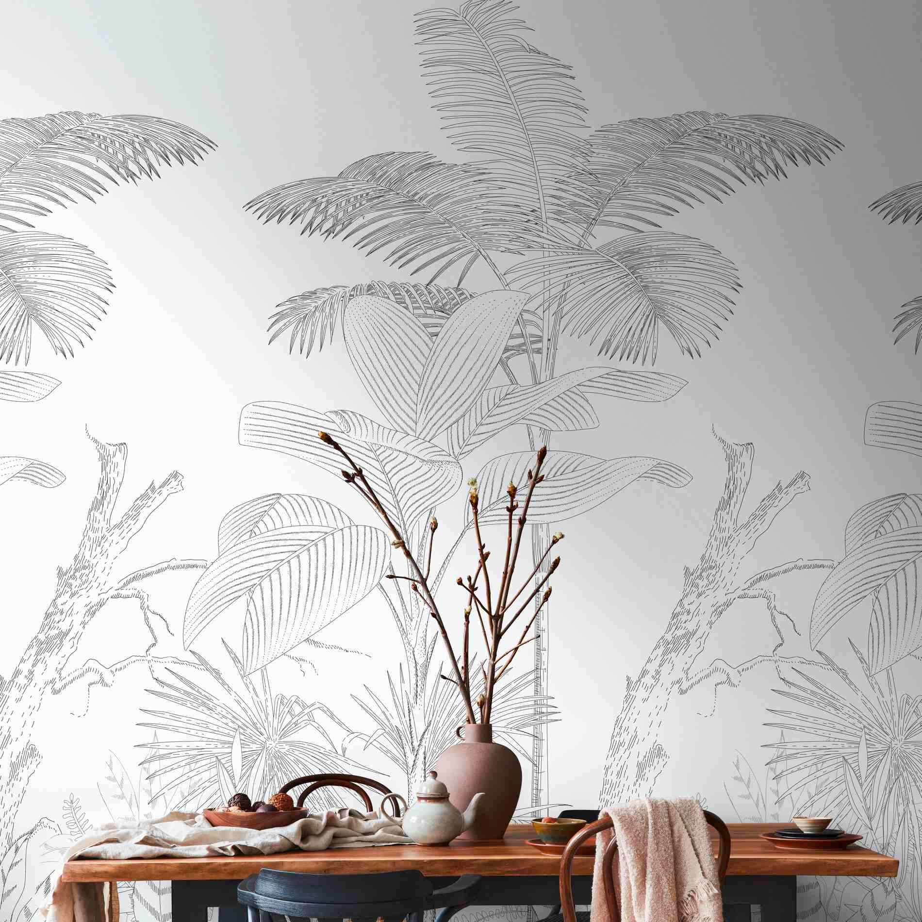 A.S. Creation Fototapete The Wall II 392141 Ein Motiv pro Rolle Dschungel Schwarz