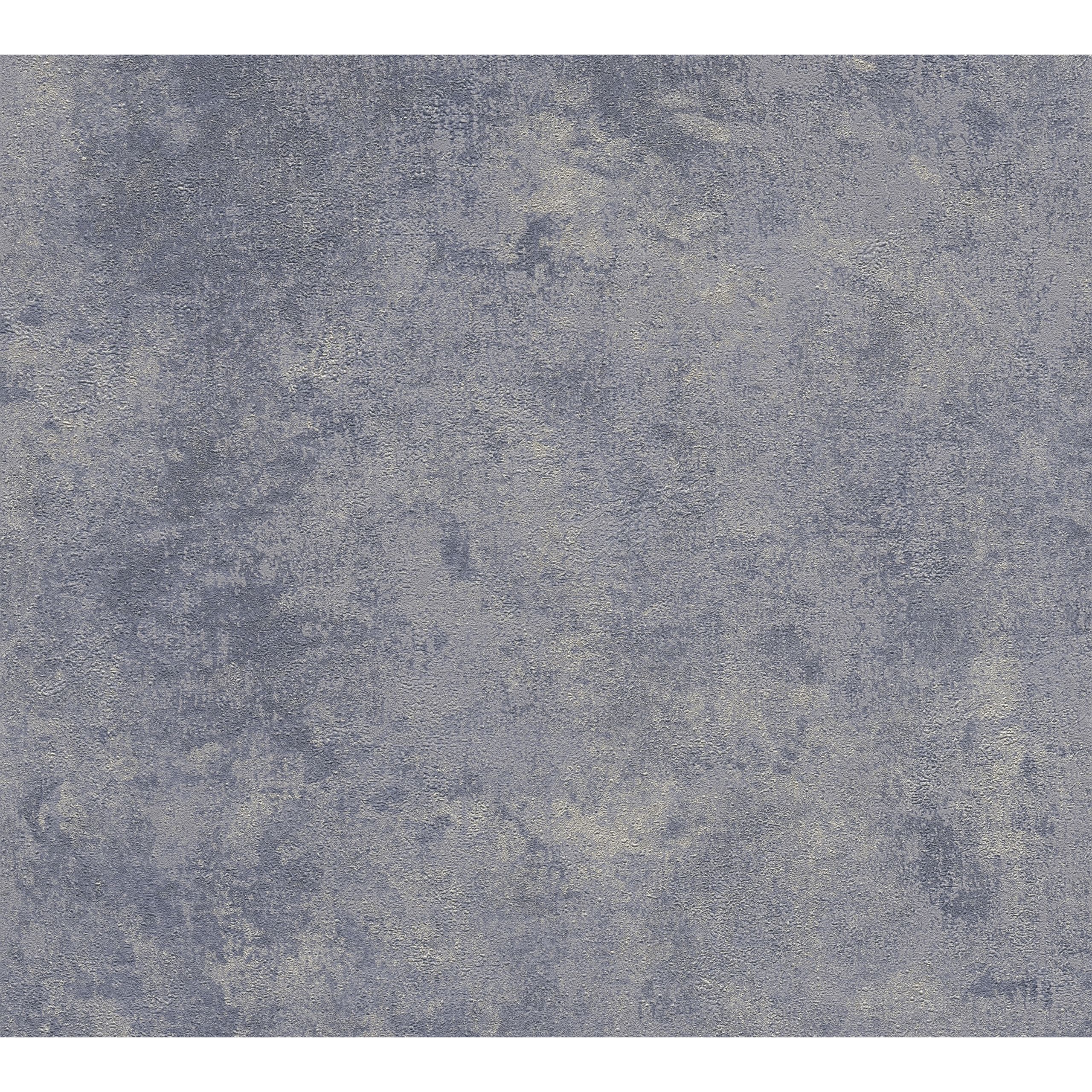 A.S. Creation | New Walls | 374255 | Vliestapete | Einfarbig | Uni | 0.53 x 10.05 m | Blau