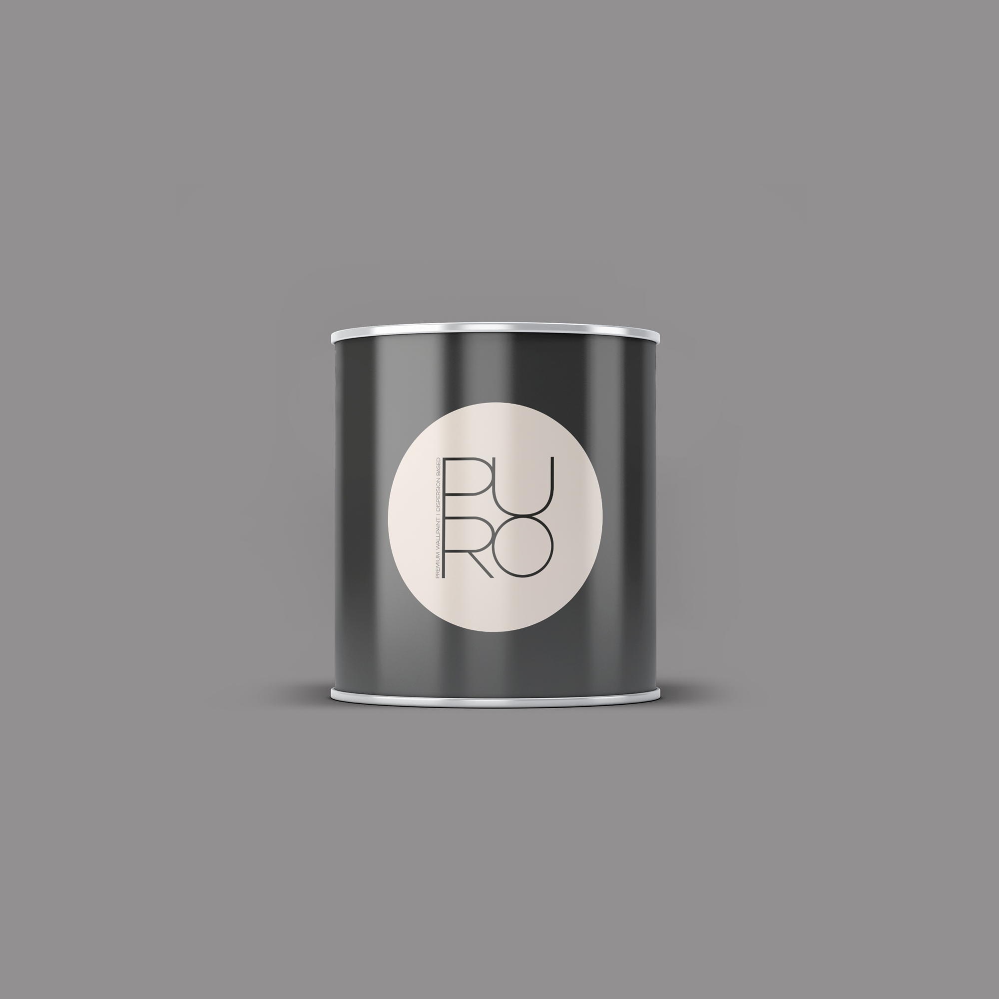 Wandfarbe Grau | PURO Sleek Grey | Exklusive Innendispersion Hohe Farbintensität