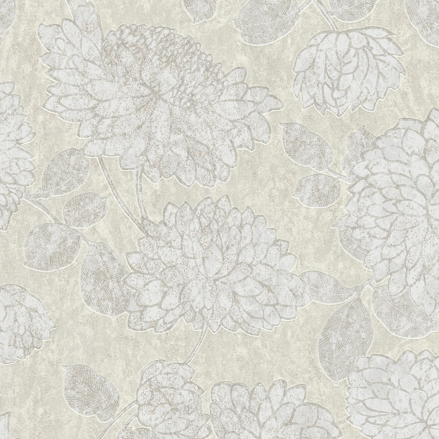 A.S. Creation | Attractive 2 | 390252 | Vliestapete | Blumenoptik | 10.05 x 0.53 m | Beige