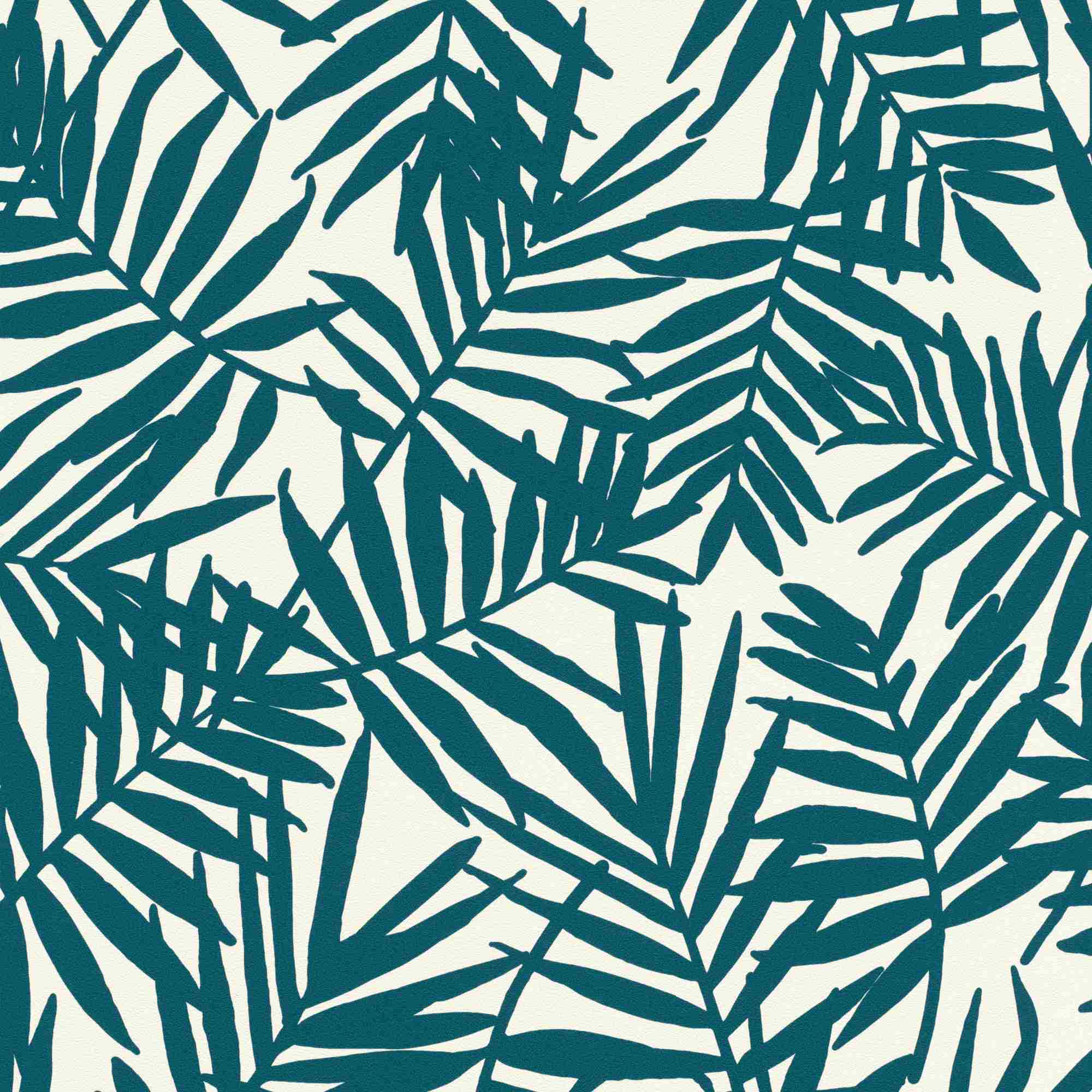 Rasch | Selection | 639117 | Vliestapete | Botanisch | 10.05 x 0.53 m | Blau