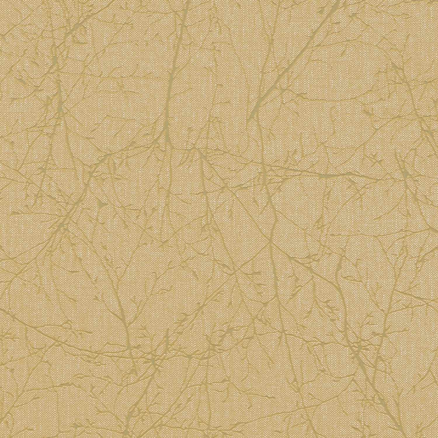 A.S. Creation | Terra | 385044 | Vliestapete | Blumenoptik | 10.05 x 0.53 m | Gold