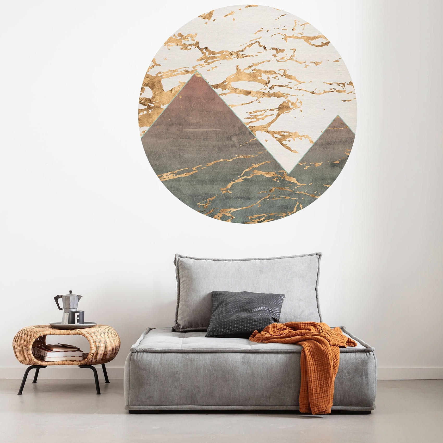 Komar Fototapete Disney Dot Precious Peaks 125 x 125 cm Vlies Selbstklebend Pyramiden von Gizeh