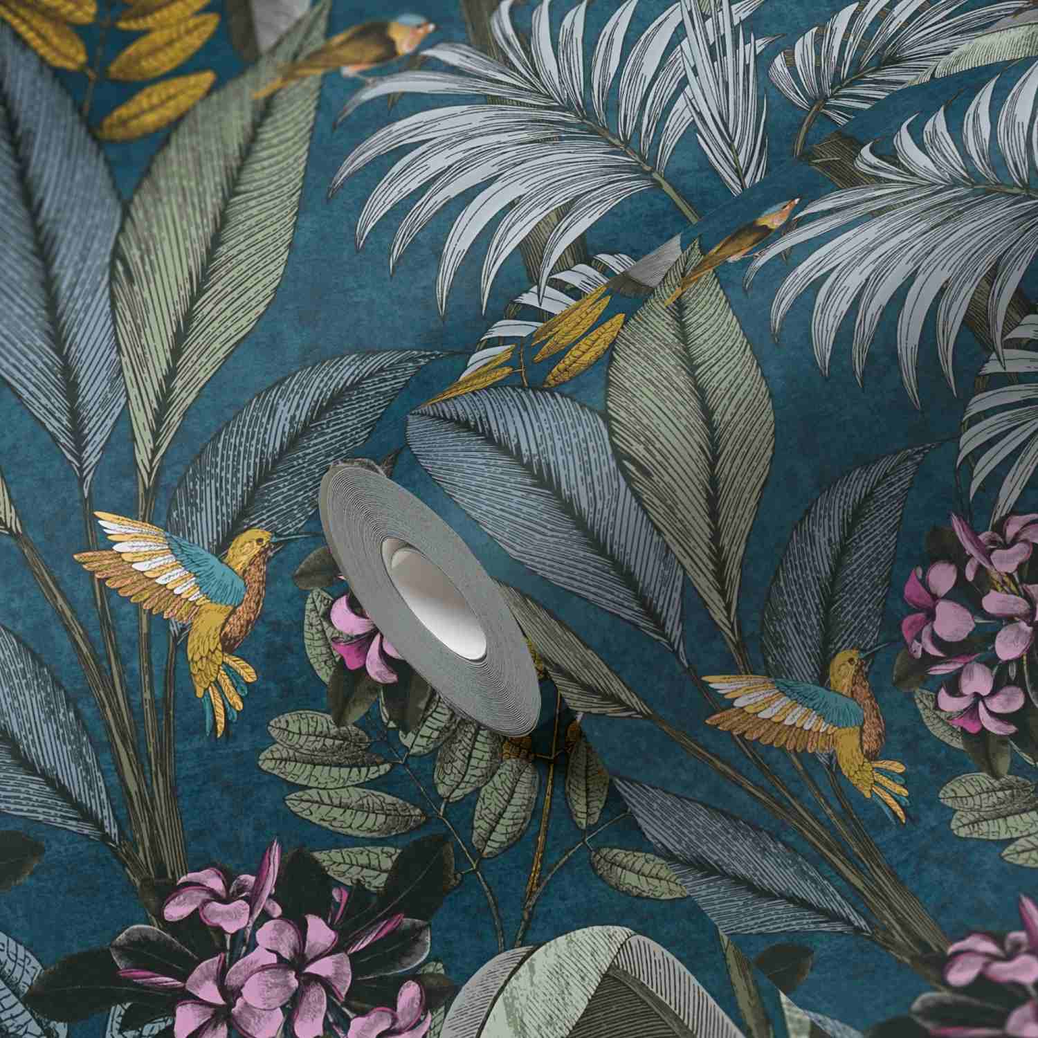 A.S. Creation | PintWalls | 387383 | Vliestapete | Vintage | Retro | 0.53 x 10.05 m | Blau