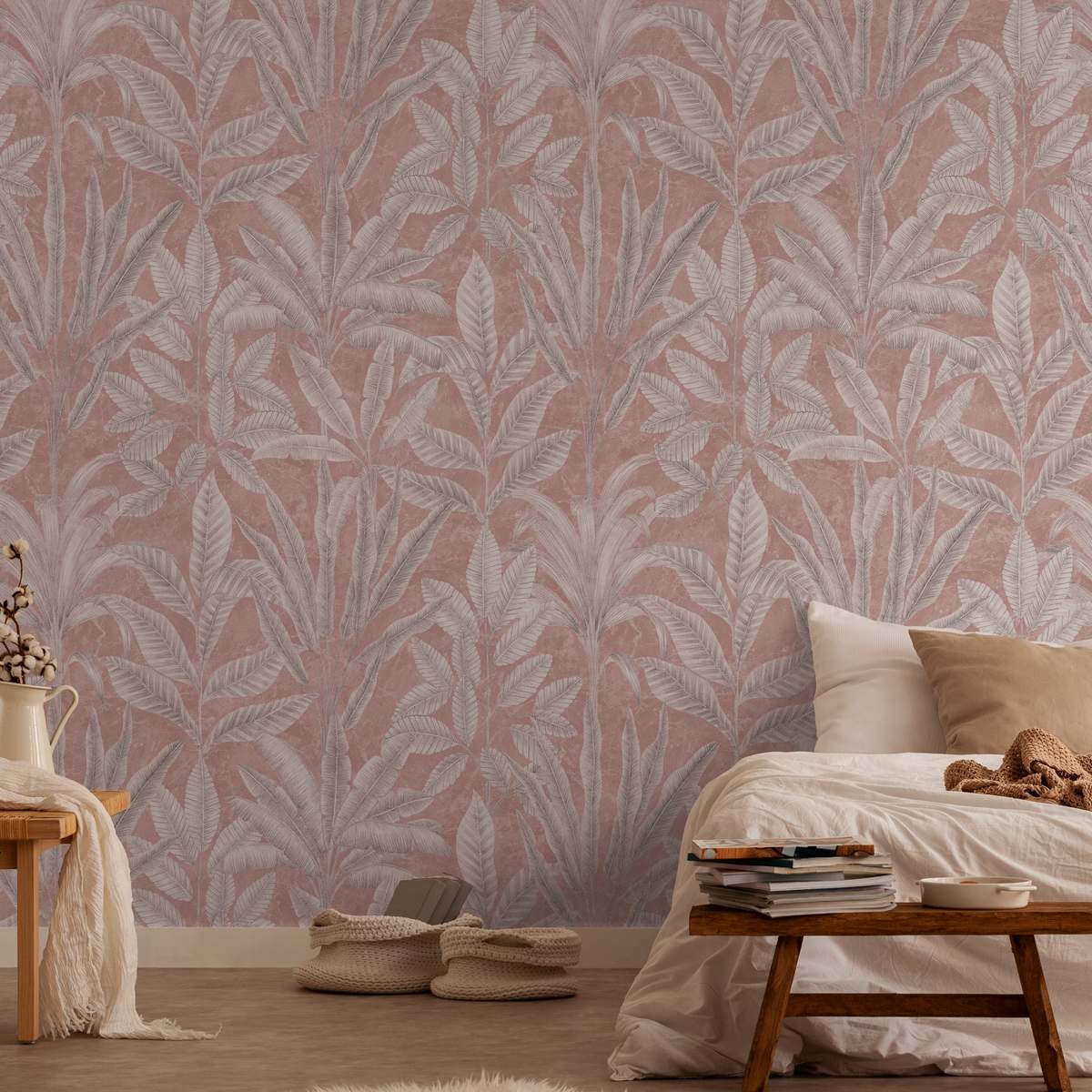 A.S. Creation Fototapete The Wall II 393161 Ein Motiv pro Rolle Dschungel Rosa