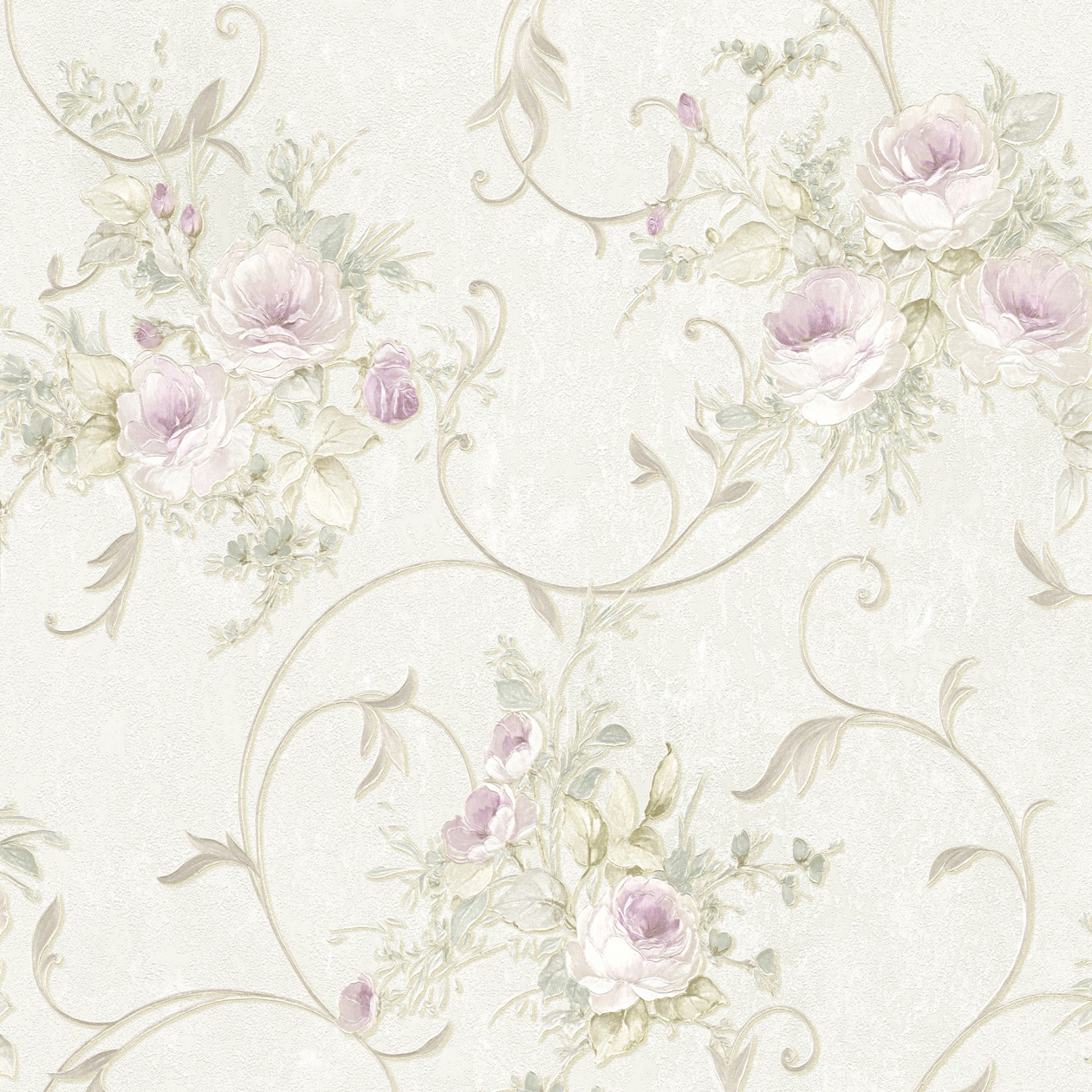 A.S. Creation | Romantico | 304202 | Vliestapete | Blumenoptik | 0.53 x 10.05 m | Creme