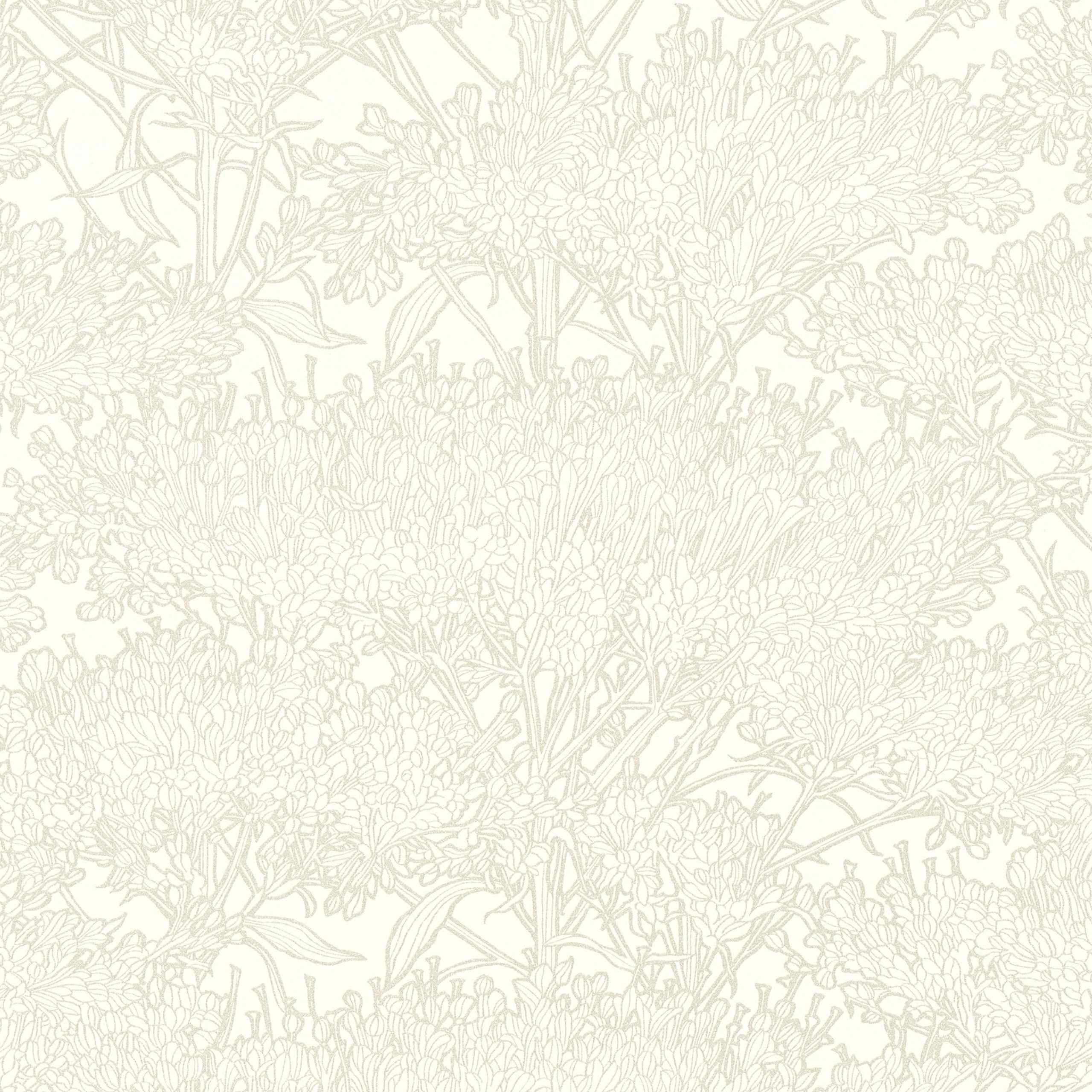 A.S. Creation | Absolutely Chic | 369727 | Vliestapete | Blumenoptik | 0.53 x 10.05 m | Weiß