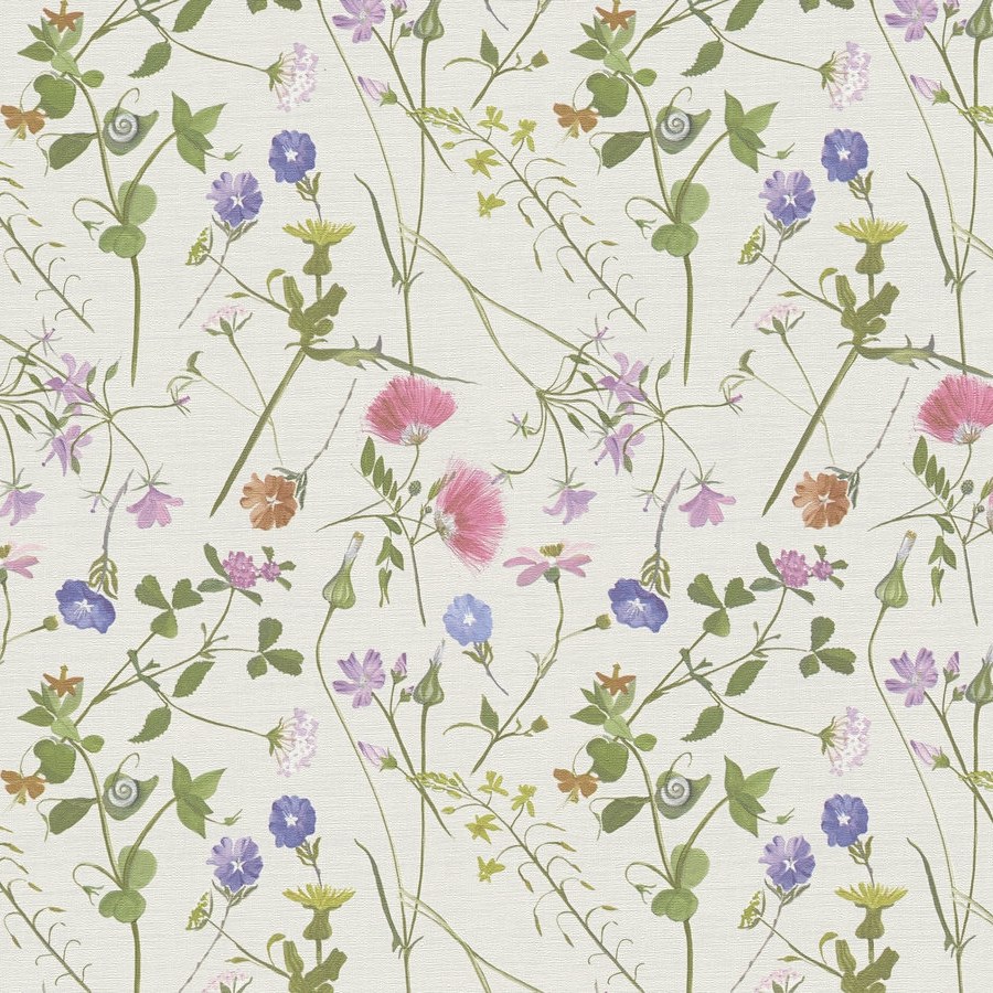 A.S. Creation | House of Turnowsky | 389012 | Vliestapete | Blumenoptik | 10.05 x 0.53 m | Beige