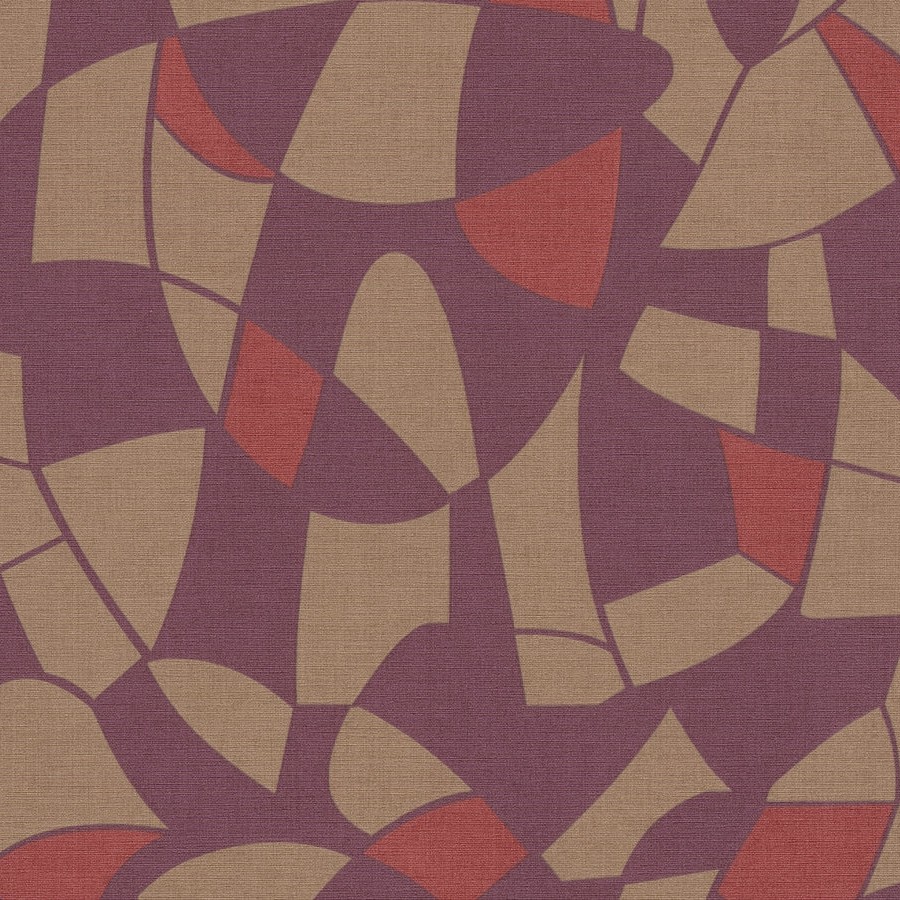 A.S. Creation | Antigua | 390931 | Vliestapete | Grafisch | 10.05 x 0.53 m | Lila