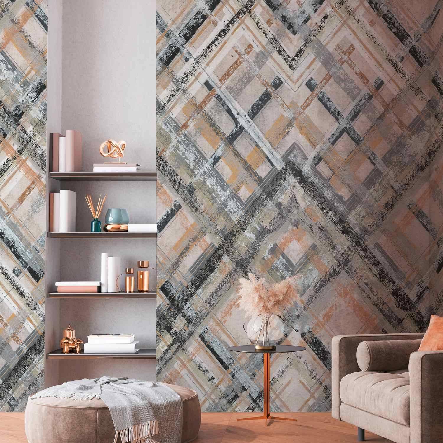 A.S. Creation Fototapete The Wall II 392281 Ein Motiv pro Rolle Abstrakt Grau