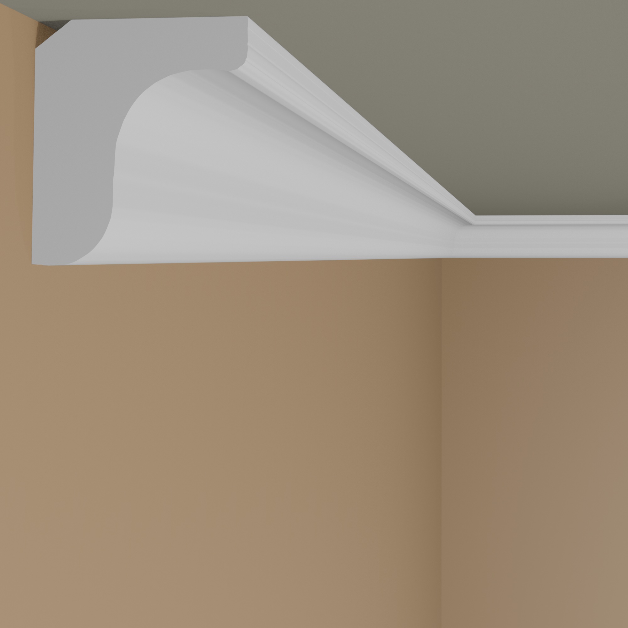 Marbet Stuckleiste "E-3" Styropor Deckenleiste 22 x 25 x 2000 mm Polystyrol Leiste Weiß