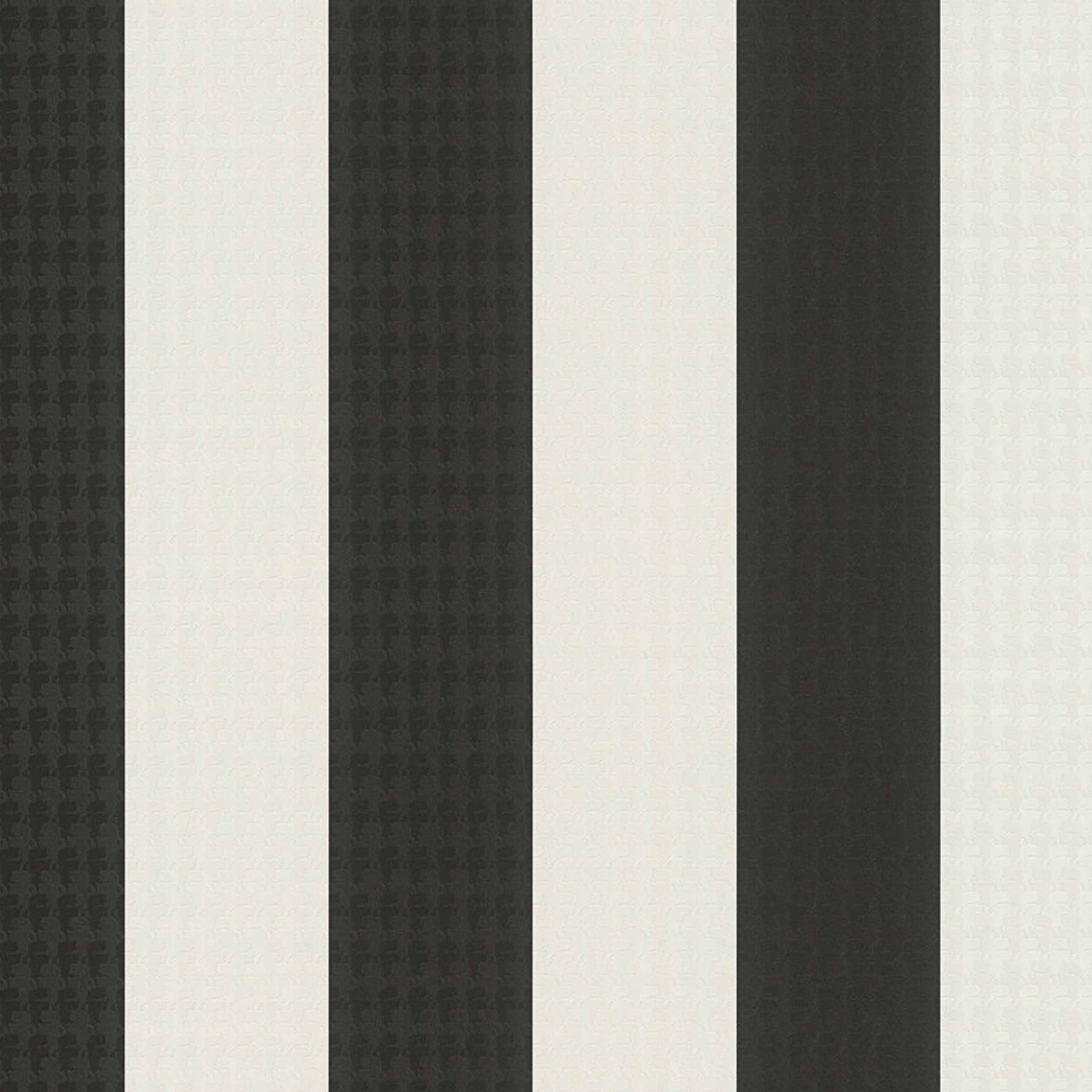 A.S. Creation | Karl Lagerfeld | 378492 | Vliestapete | Streifen | 0.53 x 10.05 m | Schwarz
