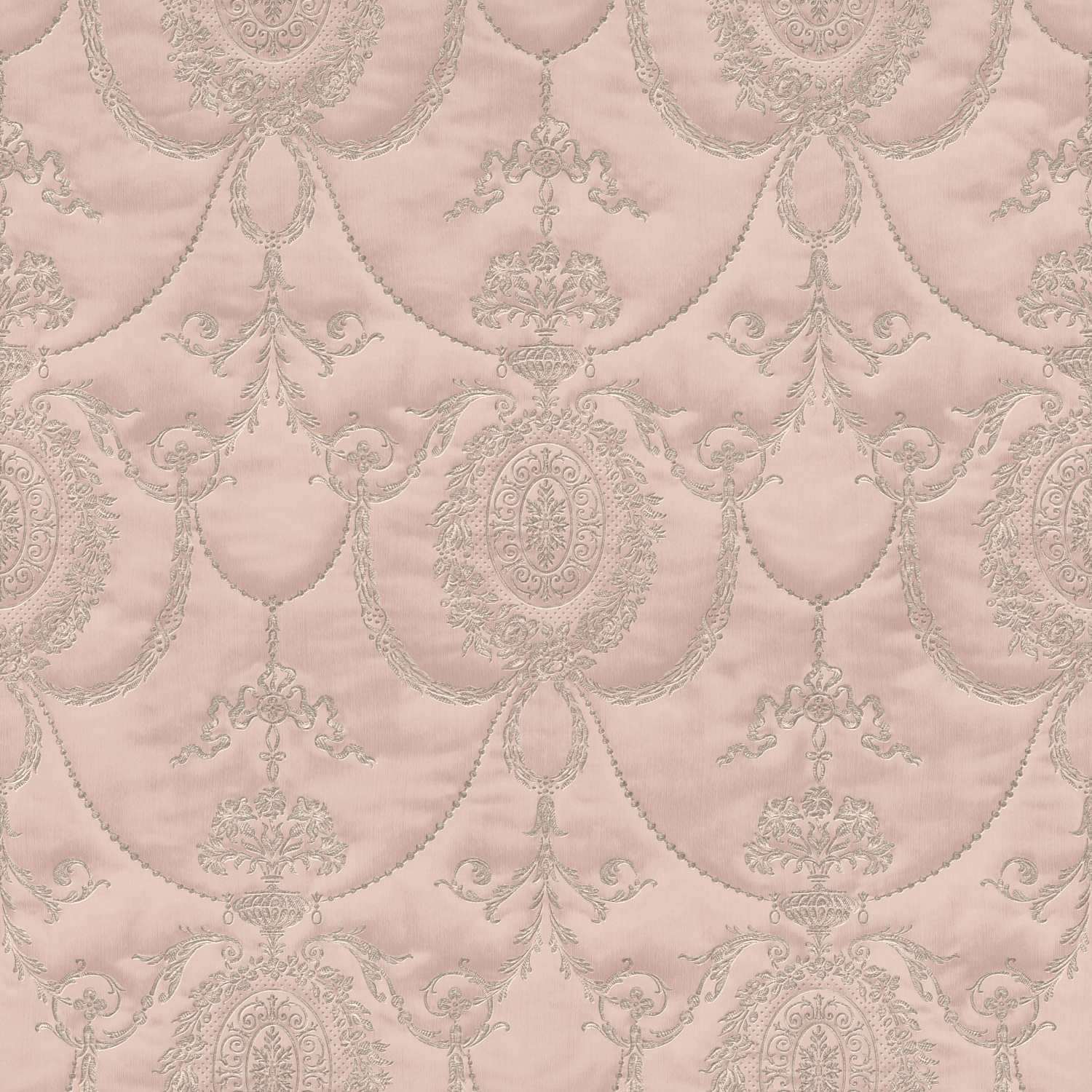 Rasch | Trianon XIII | 570823 | Vliestapete | Barock | 0.53 x 10.05 m | Rosa | Braun