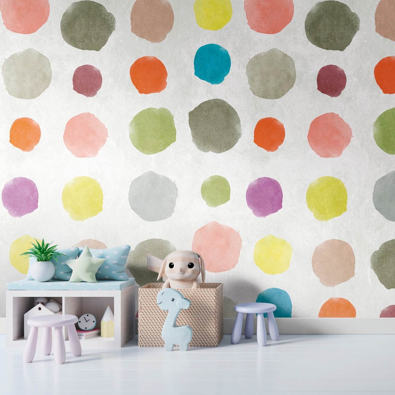 A.S. Creation Fototapete The Wall 382941 Ein Motiv pro Rolle Geometrisch Bunt