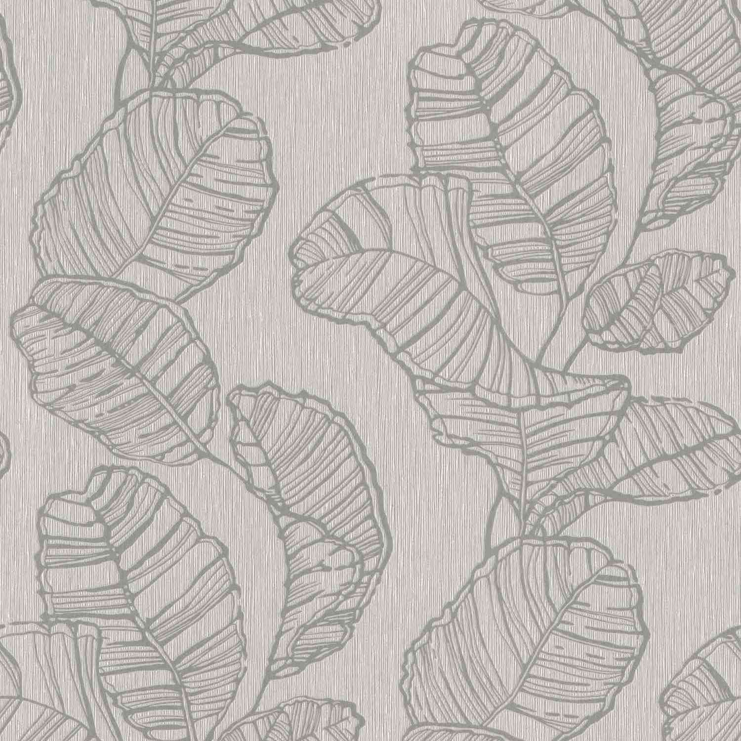 Rasch | Color Your Life | 822625 | Vliestapete | Botanisch | 0.53 x 10.05 m | Grau