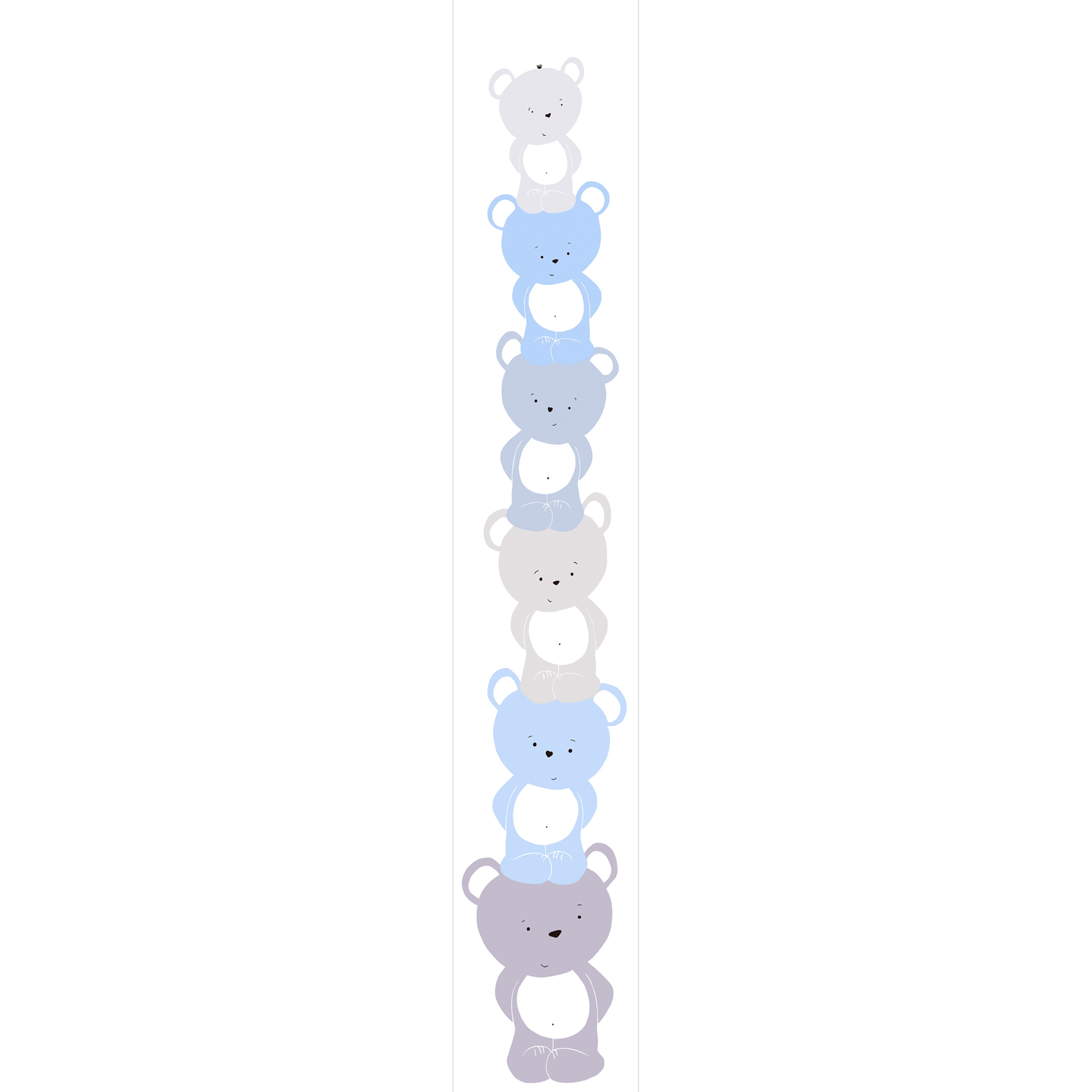 A.S. Creation | Little Love | 381361 | Vliestapete | Tiere | 0.53 x 10.05 m | Grau | Blau | Weiß