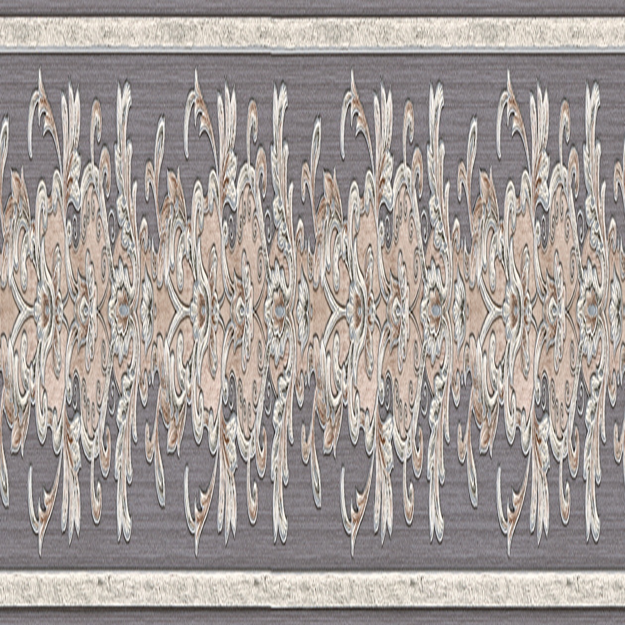 A.S. Creation | Only Borders 10 | 367301 | Vliestapete | Barock | 0.1 x 5 m | Grau