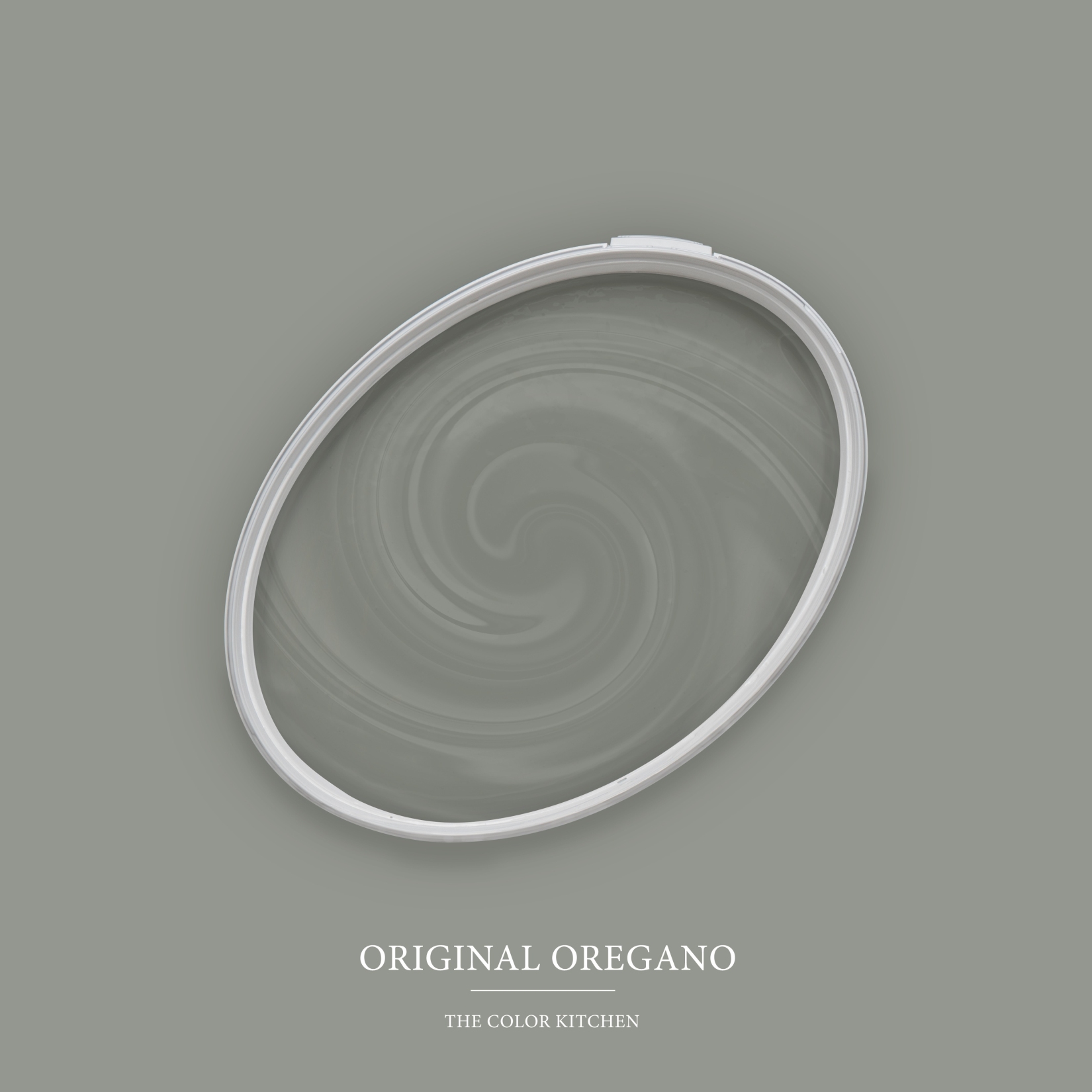 Wandfarbe Grau matt | The Color Kitchen Original Oregano | Exklusive Innendispersion Hohe Deckkraft