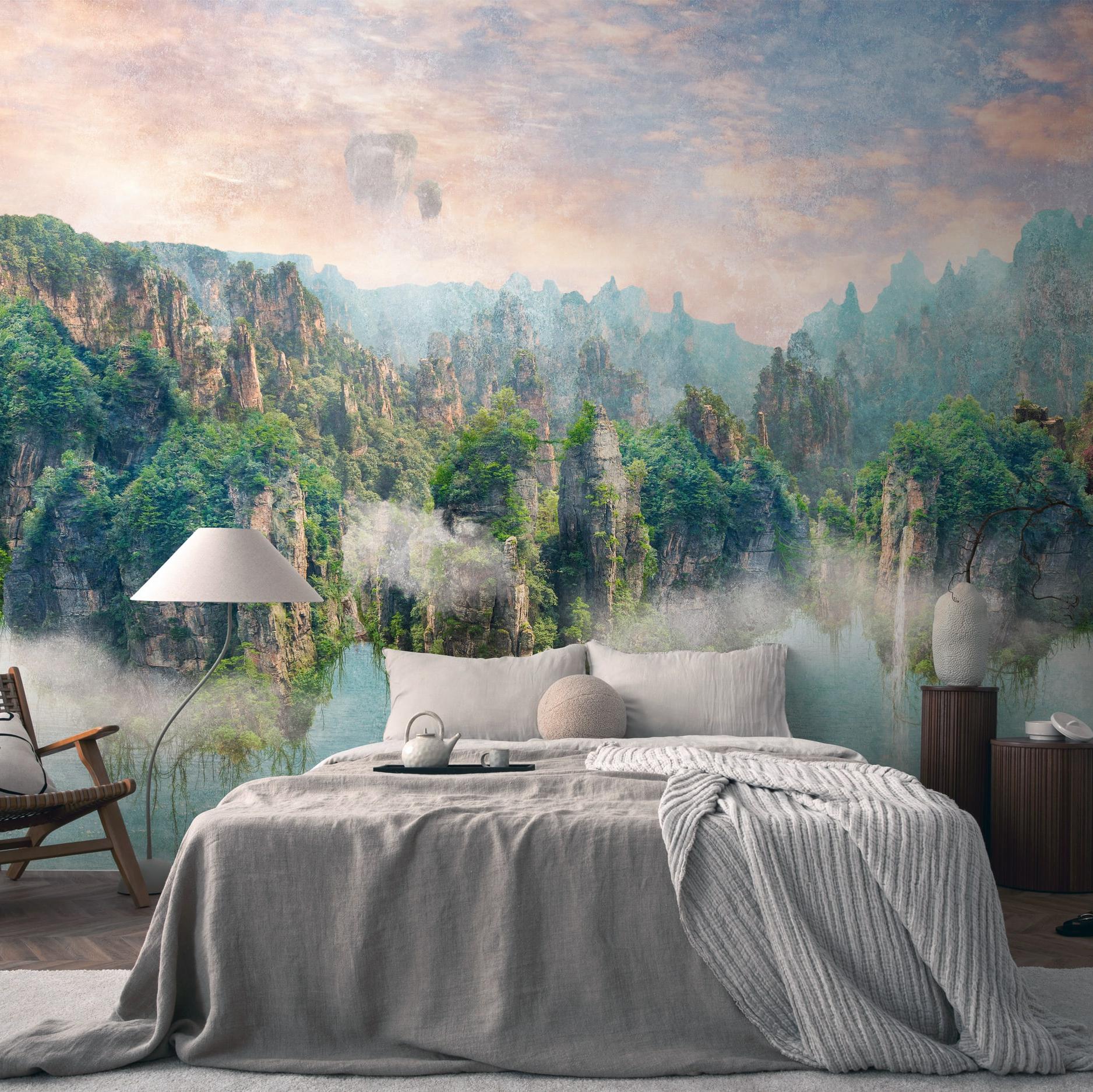 A.S. Creation Fototapete The Wall III 399081 Ein Motiv pro Rolle Natur Landschaft Bunt Grün