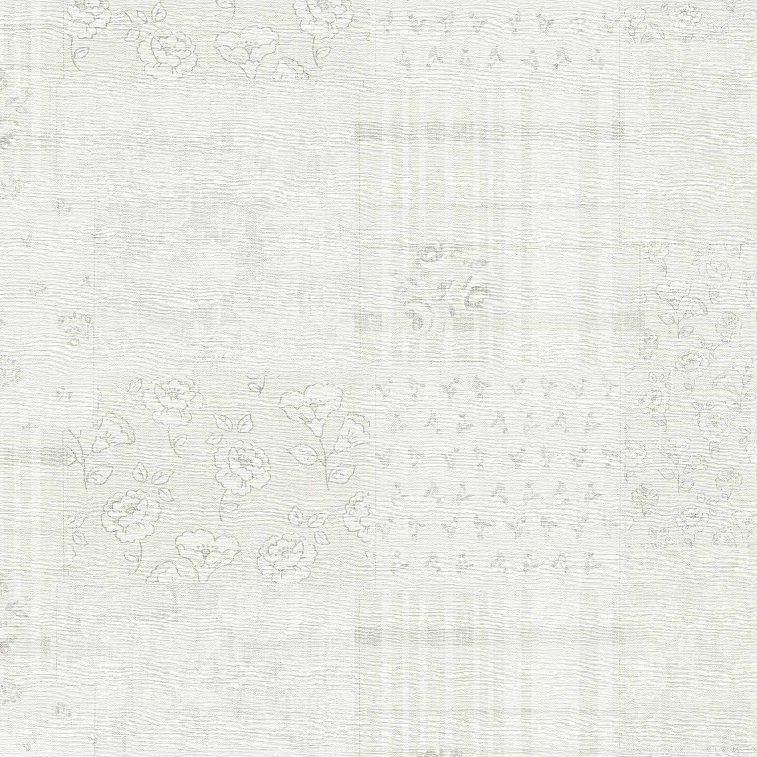 A.S. Creation | Maison Charme | 390662 | Vliestapete | Blumenoptik | 10.05 x 0.53 m | Grau
