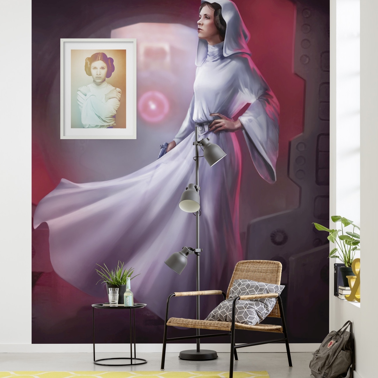Komar Fototapete Star Wars Leia 250 x 200 cm Vlies Leia Klassisch Schönheit Prinzessin Leija