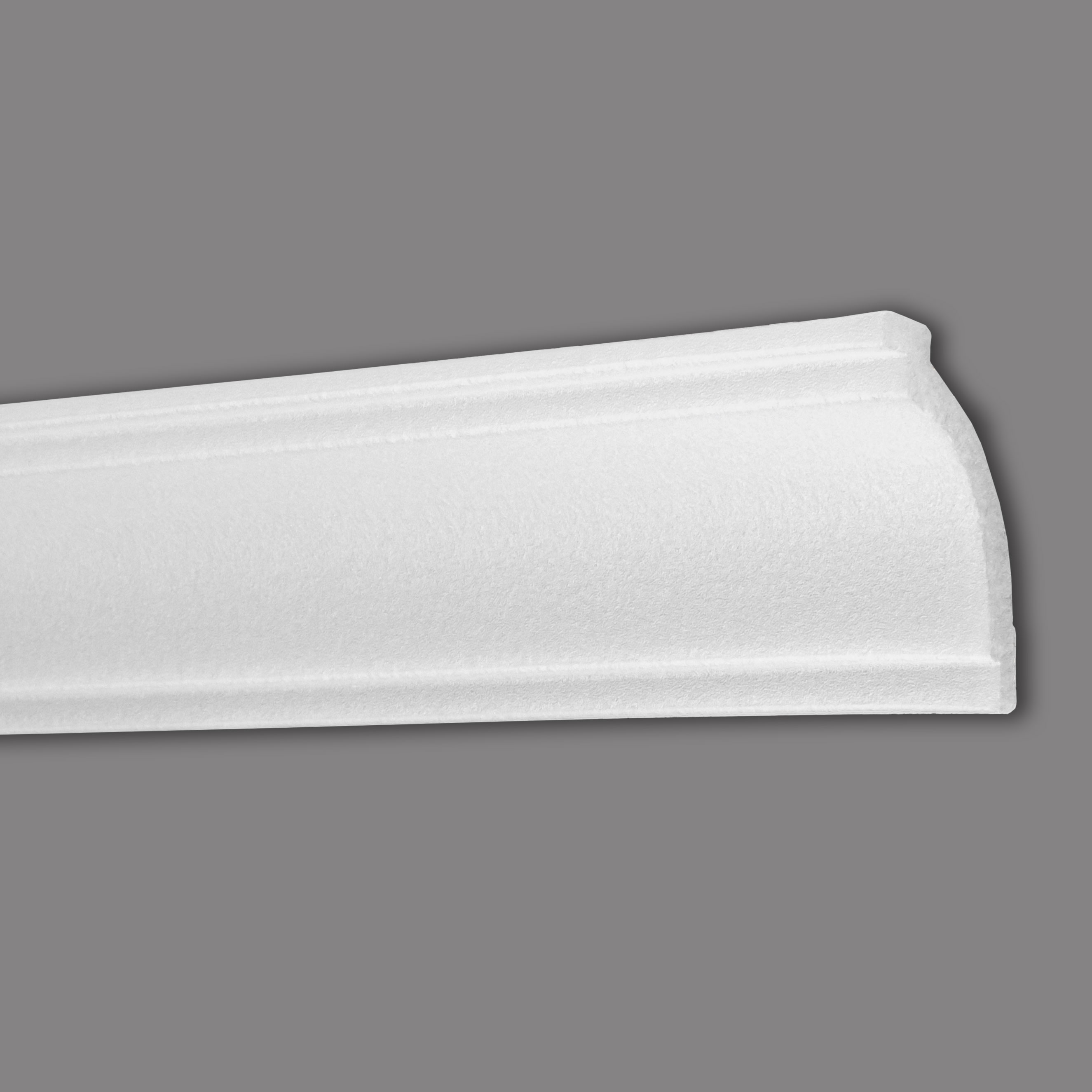 Wiesemann Stuckleiste London 10 Polystyrol 55 x 68 x 2000 mm Deckenleiste Weiß