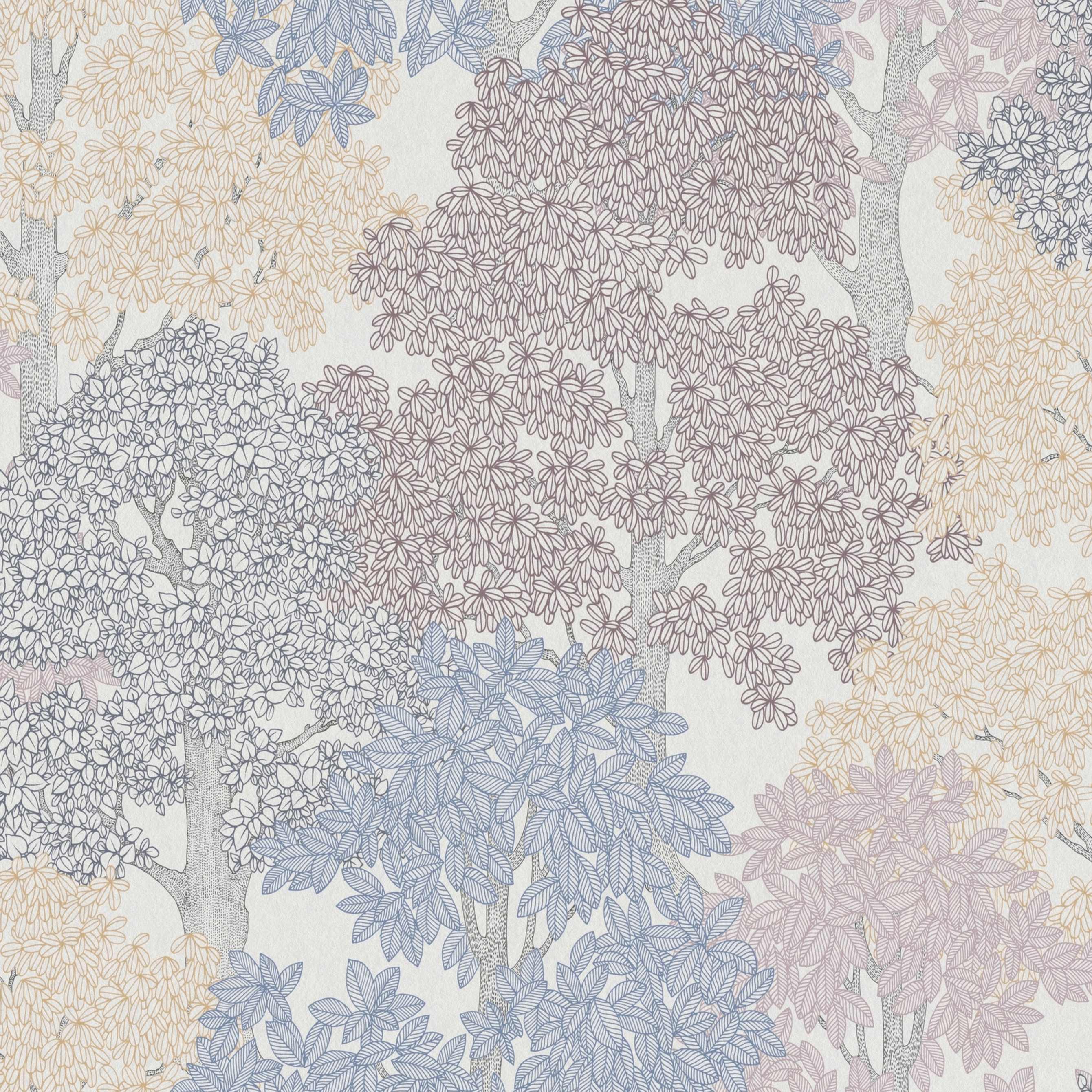 A.S. Creation | Floral Impression | 377534 | Vliestapete | Naturoptik | 0.53 x 10.05 m | Bunt