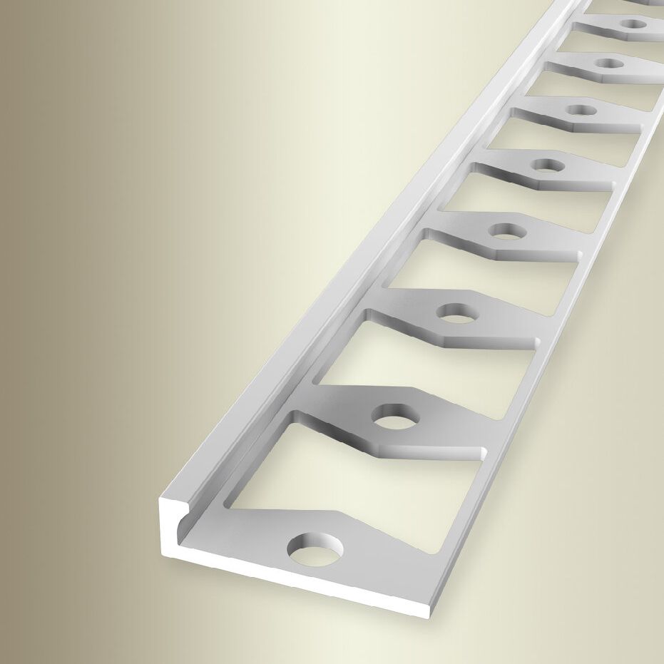 Küberit Einfass- & Abschlussprofile H 4.5 mm B 21 mm L 2500 mm Einfasshöhe 3 mm Alu elox