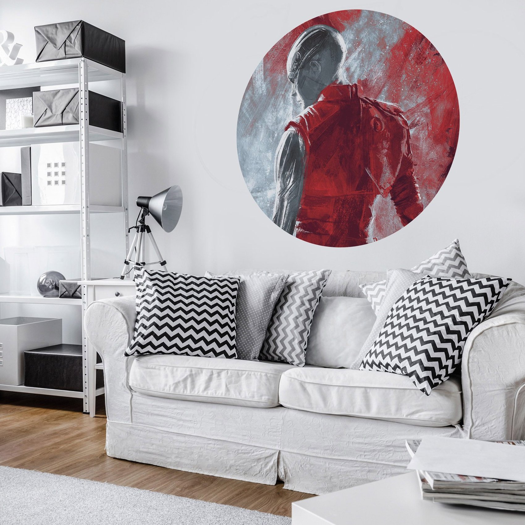 Komar Fototapete Marvel Avengers Painting Nebula 125 x 125 cm Wandtattoo Vlies Selbstklebend Thanos