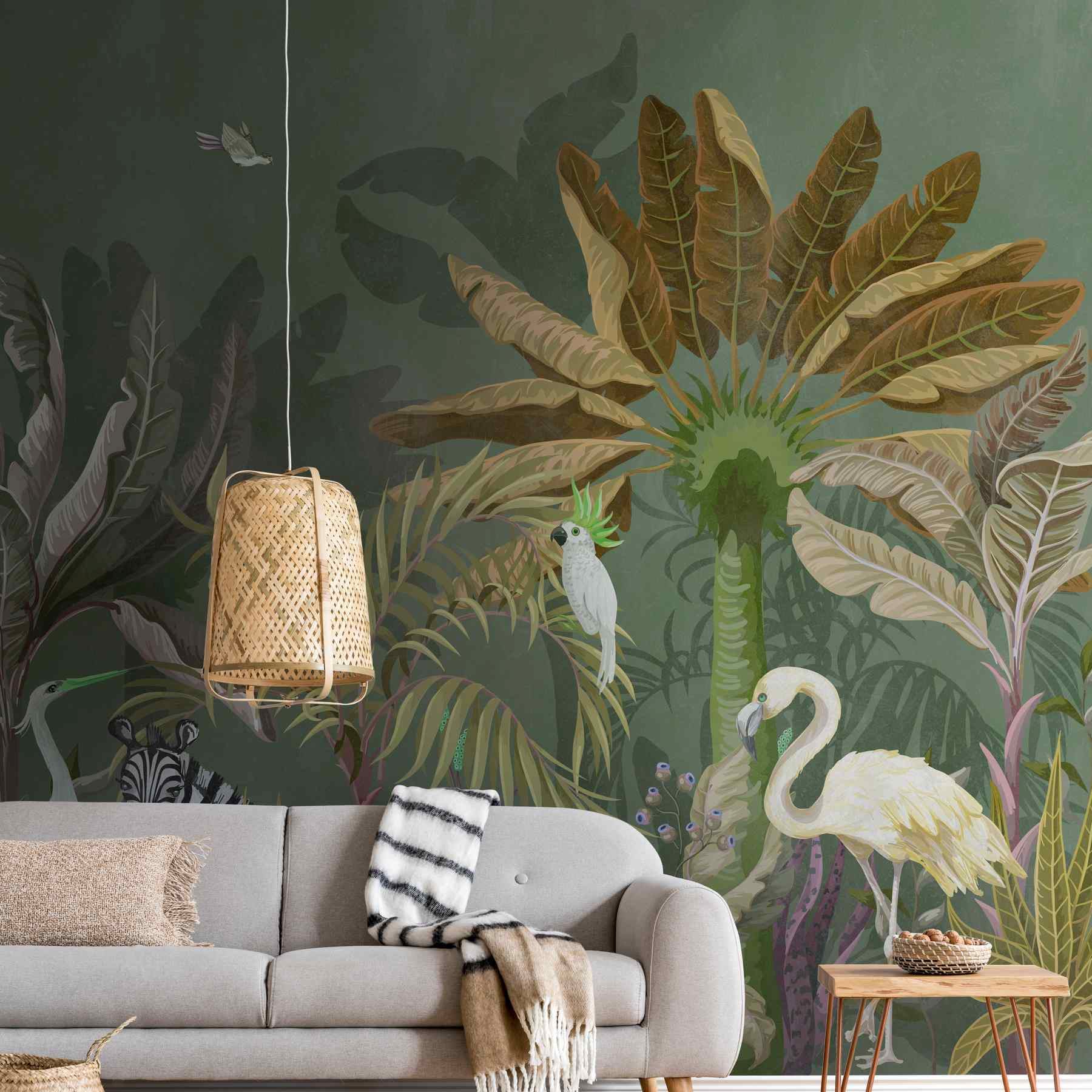 A.S. Creation Fototapete The Wall 382371 Ein Motiv pro Rolle Dschungel Grün