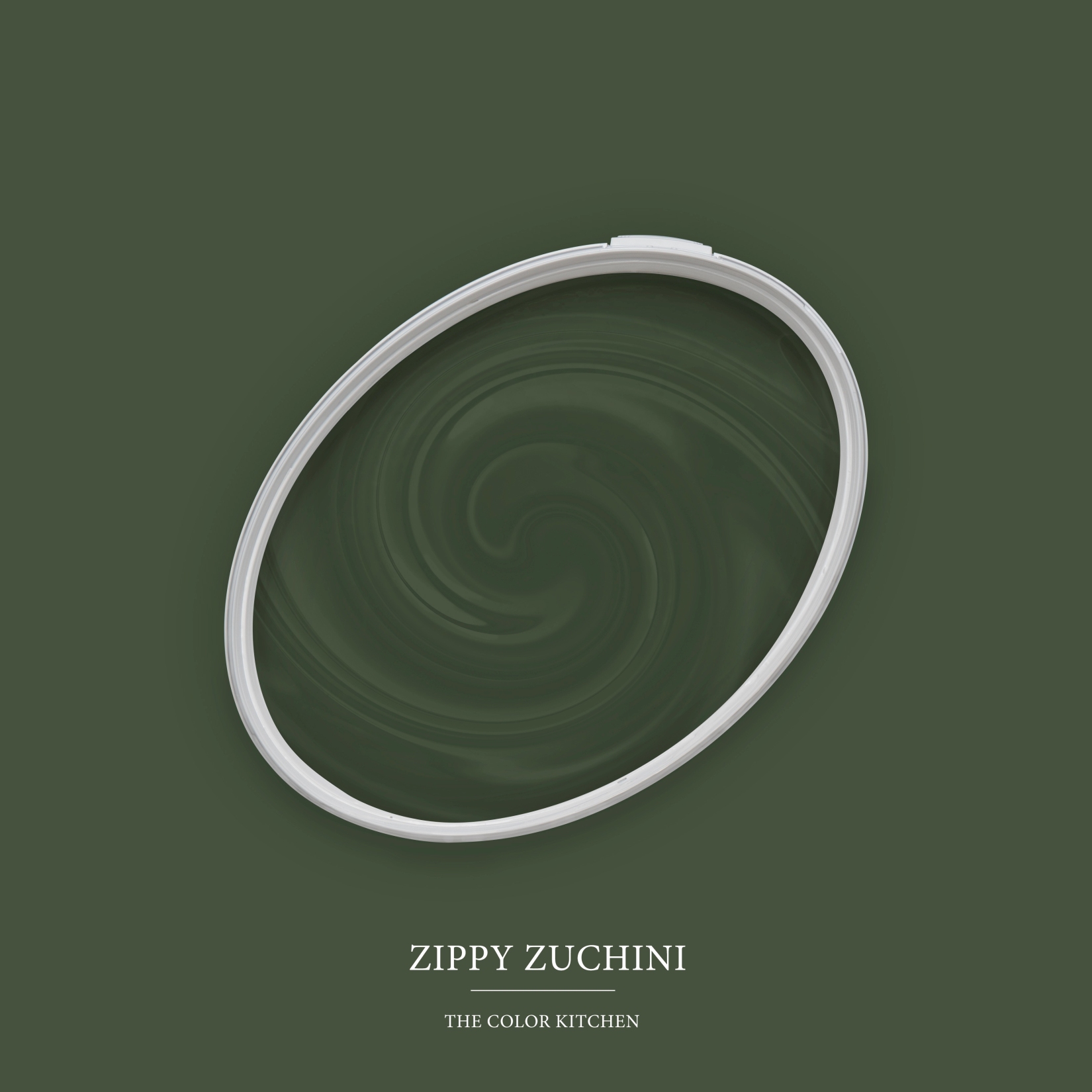 Wandfarbe Grün matt | The Color Kitchen Zippy Zuchini | Exklusive Innendispersion Hohe Deckkraft