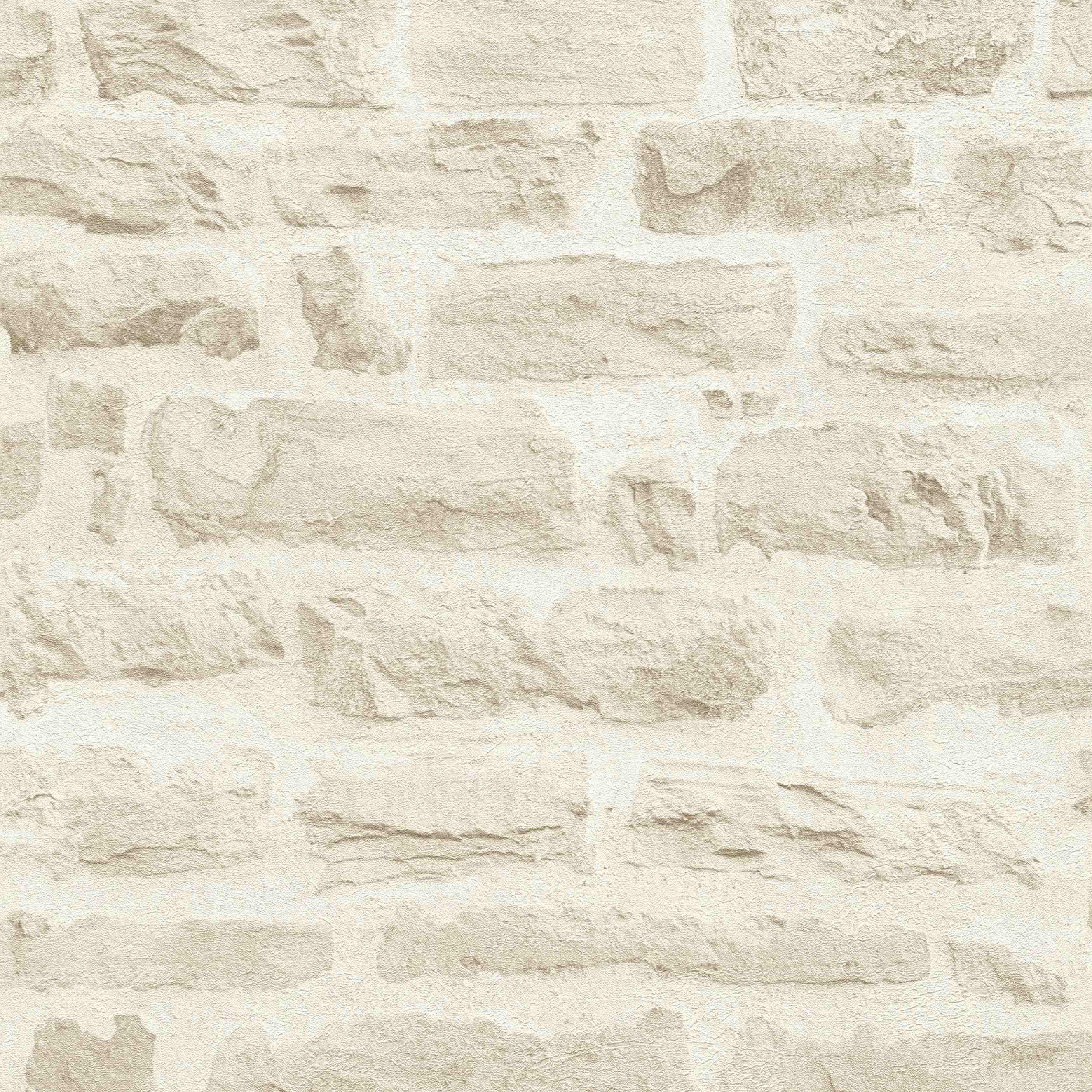 A.S. Creation | Elements | 355803 | Vliestapete | Steinoptik | 0.53 x 10.05 m | Beige