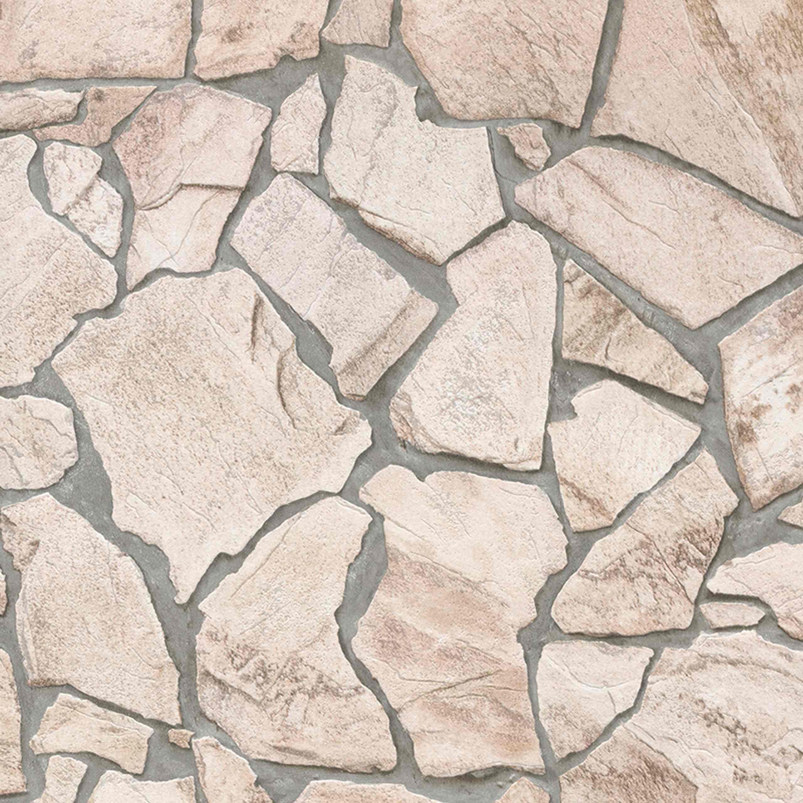 A.S. Creation | Wood'n Stone | 927323 | Vliestapete | Steinoptik | 0.53 x 10.05 m | Beige