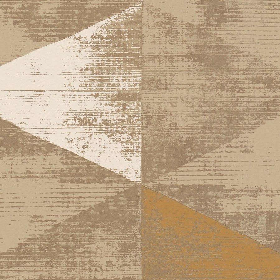 A.S. Creation | Geo Effect | 383536 | Vliestapete | 3D Optik | 10.05 x 0.53 m | Gold