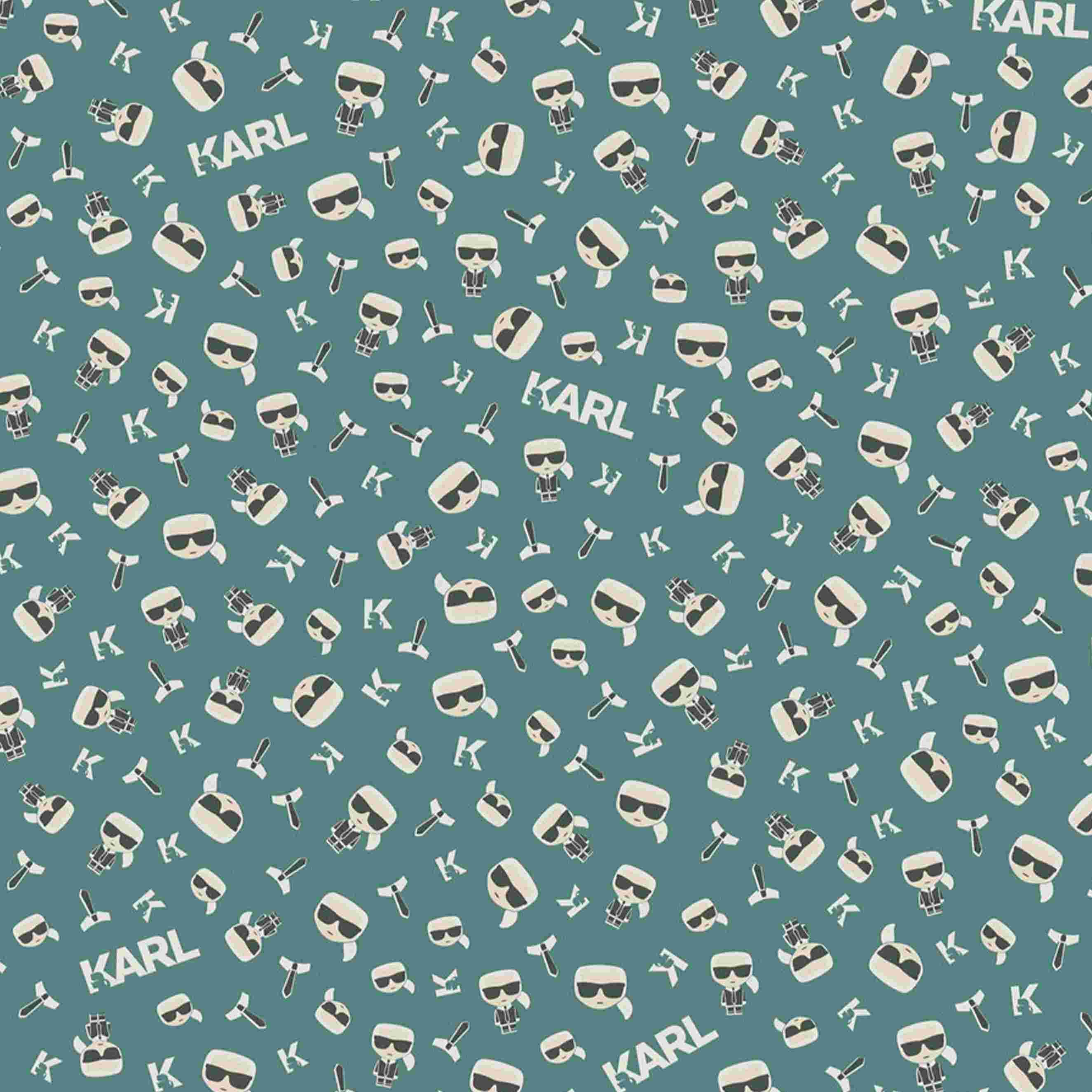 A.S. Creation | Karl Lagerfeld | 378436 | Vliestapete | 3D Optik | 0.53 x 10.05 m | Grün