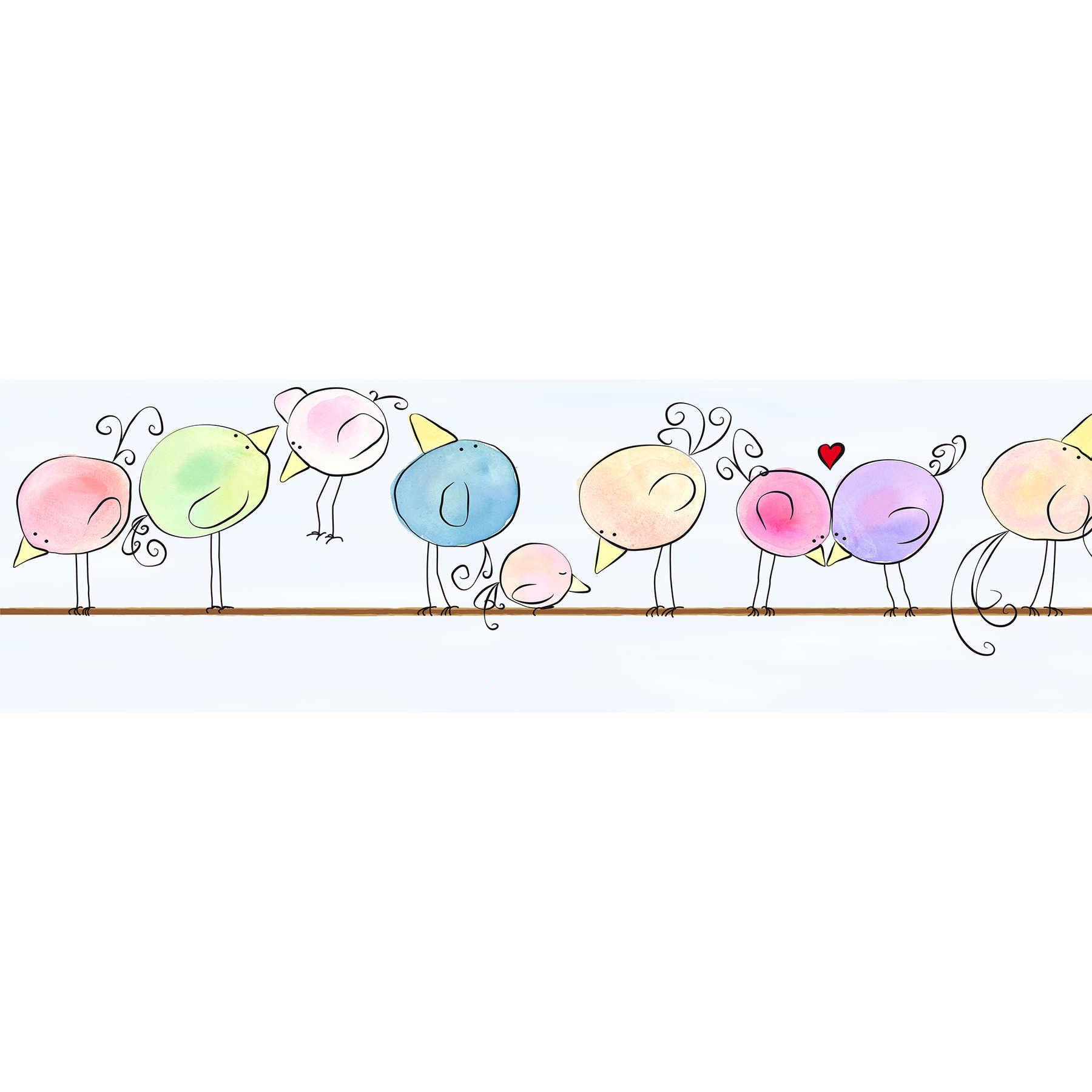 A.S. Creation | Lovely Kids | 403724 | Bordüre | Kinderzimmer | 5 x 0.155 m | Bunt