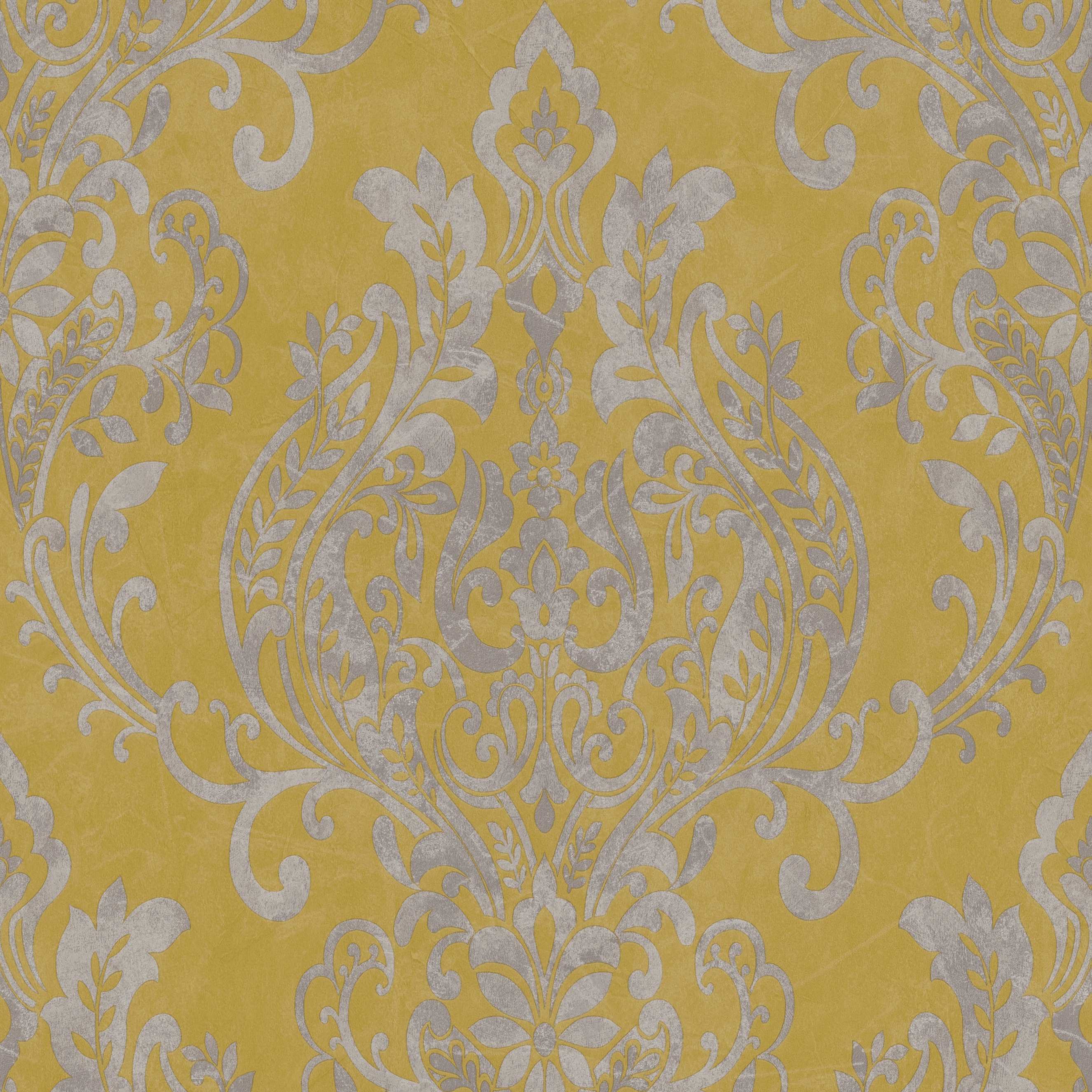 A.S. Creation | New Life | 376812 | Vliestapete | Barock | 0.53 x 10.05 m | Gelb