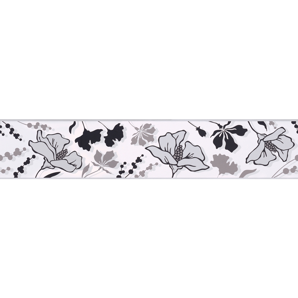 A.S. Creation | Stick Ups | 904720 | Papierbordüre | Borte | 0.1 x 5 m | Grau