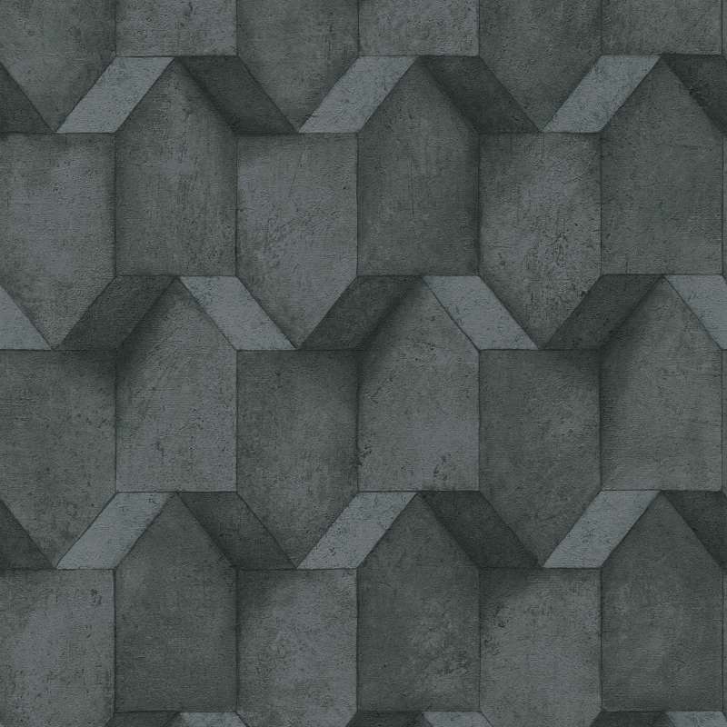 A.S. Creation | The BOS | 388272 | Vliestapete | Betonoptik | 0.53 x 10.05 m | Anthrazit