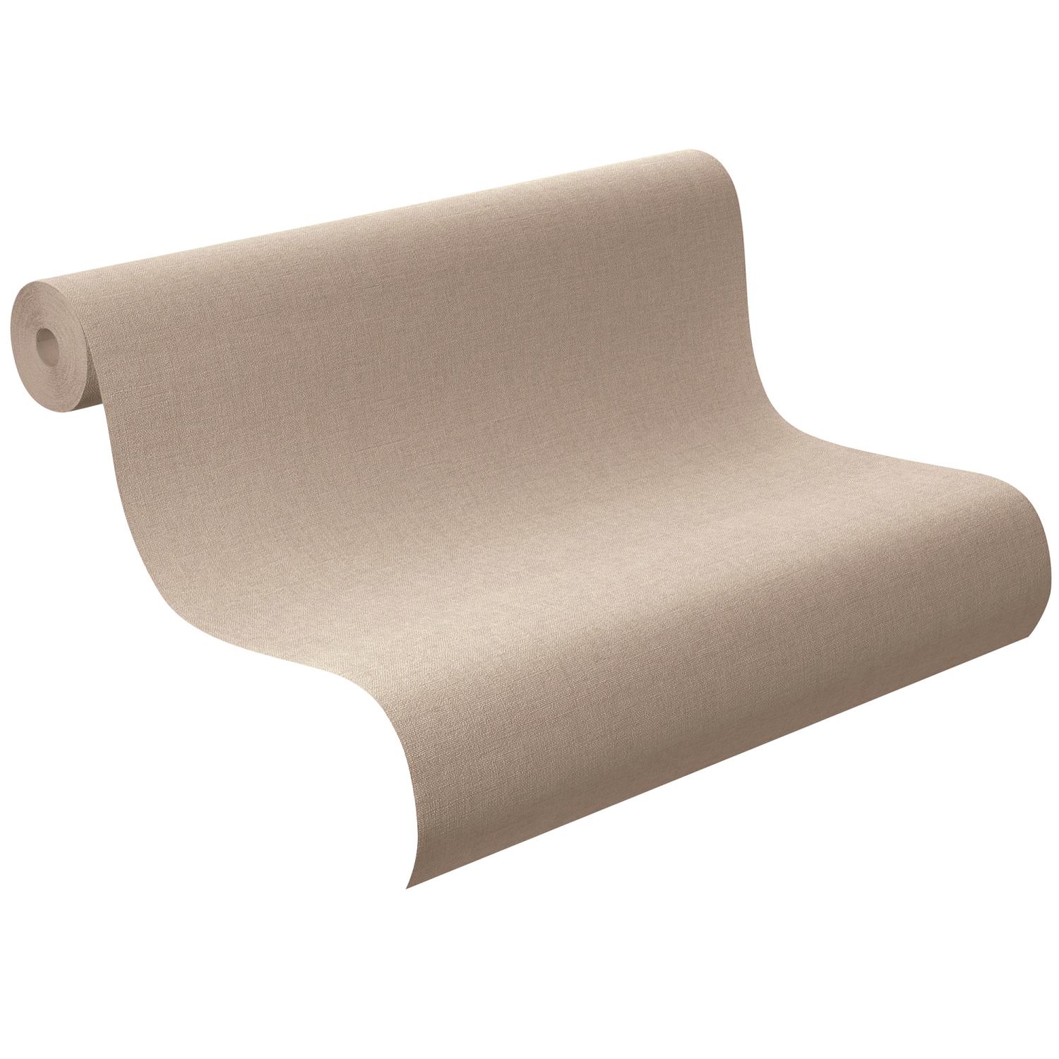 Rasch | Salsa | 448566 | Vliestapete | Einfarbig | Uni | 0.53 x 10.05 m | Braun
