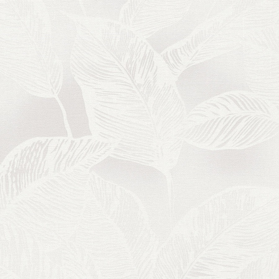 A.S. Creation | Natural Living | 386632 | Vliestapete | Bäume & Blätter | 10.05 x 0.53 m | Weiß