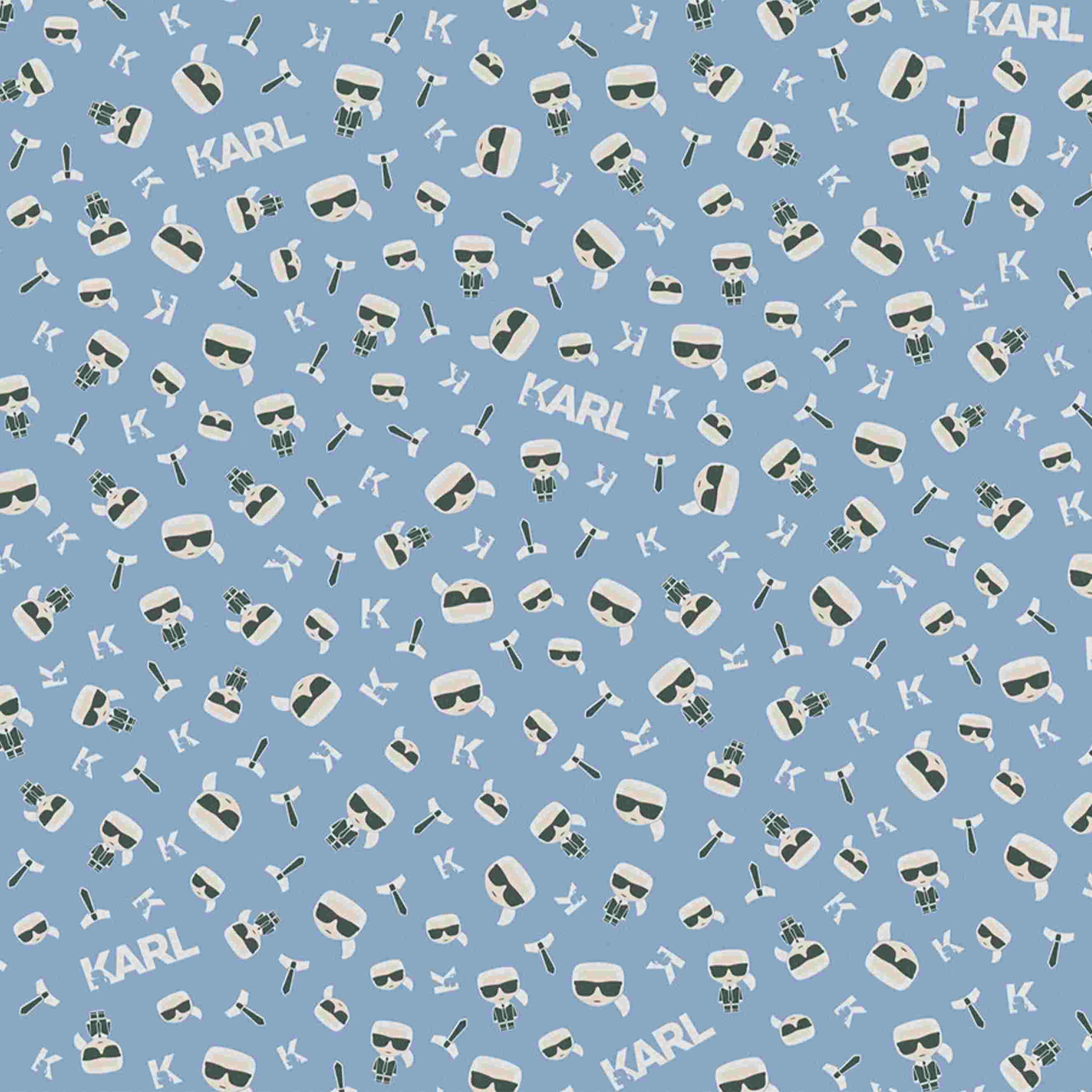 A.S. Creation | Karl Lagerfeld | 378431 | Vliestapete | 3D Optik | 0.53 x 10.05 m | Blau