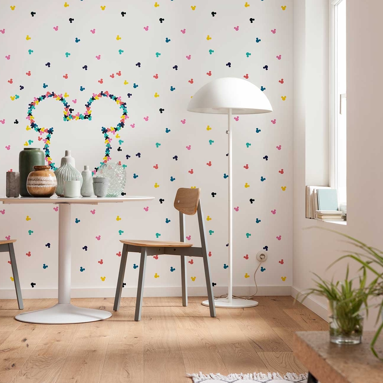 Komar Fototapete Disney Micky Heads-Up 280 x 400 cm Vlies Micky Heads-Up Micky Maus Silhouette