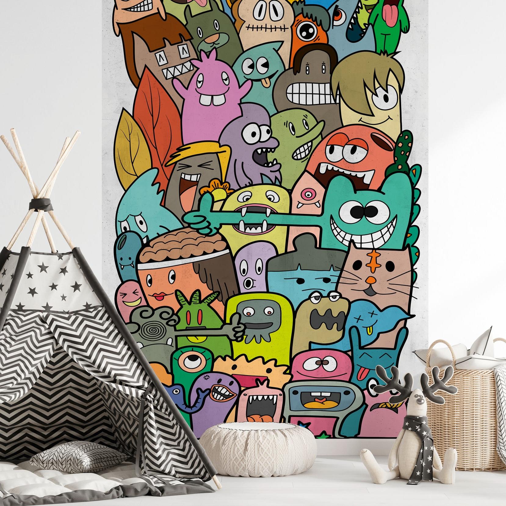 A.S. Creation Fototapete The Wall III 398271 Ein Motiv pro Rolle Kinderzimmer Bunt Grün