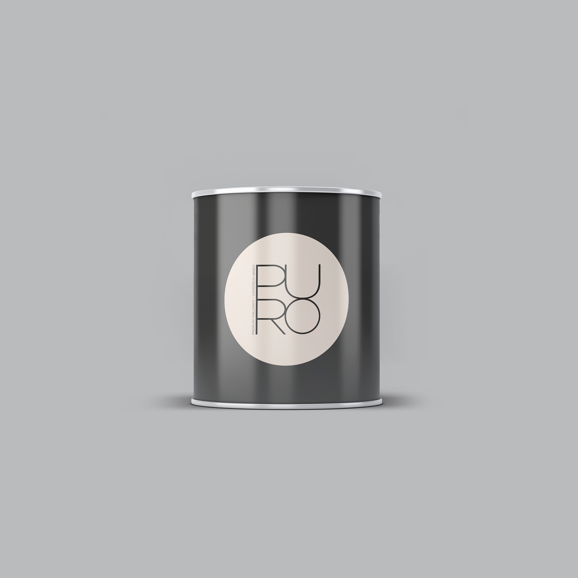Wandfarbe Grau | PURO Icy Grey | Exklusive Innendispersion Hohe Farbintensität