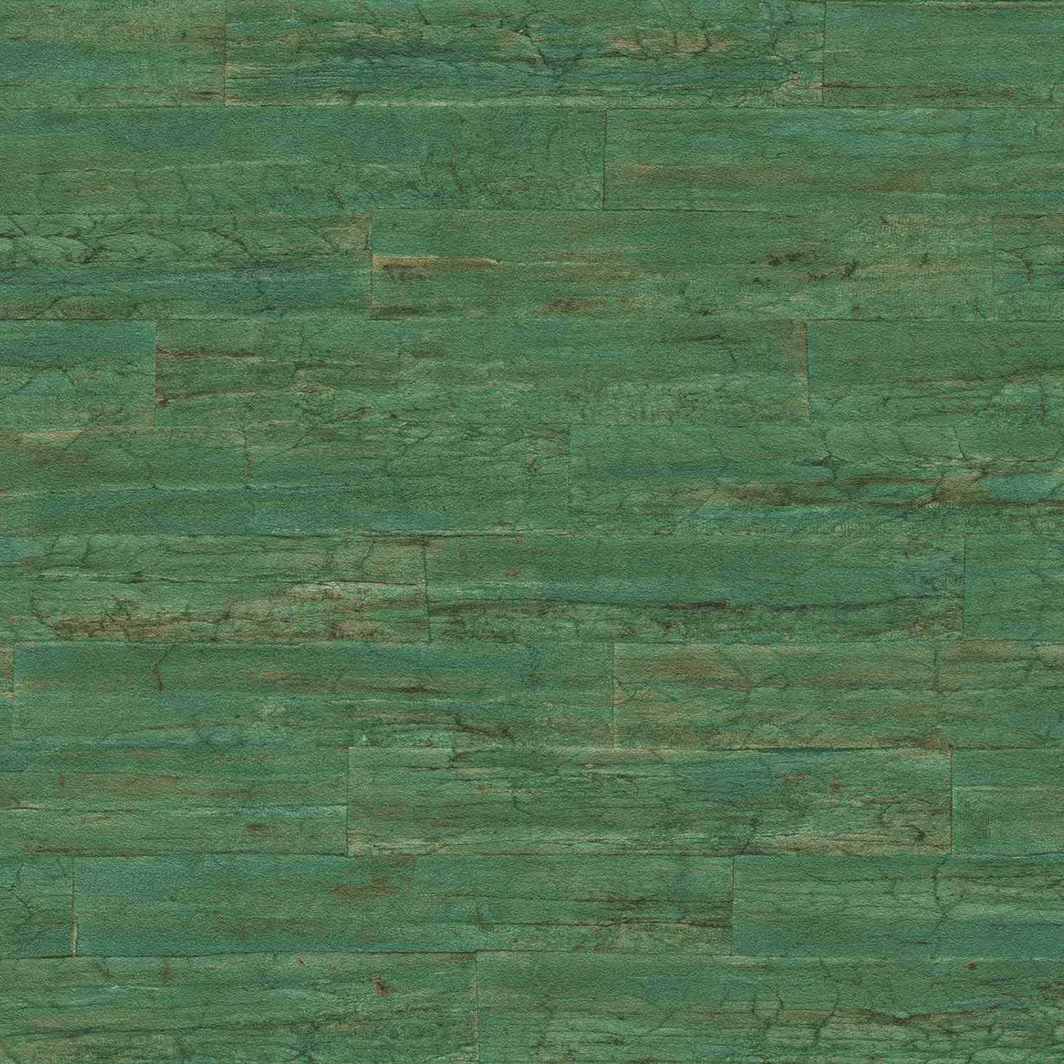 Rasch | Curiosity | 537048 | Vliestapete | Holzoptik | 0.53 x 10.05 m | Grün