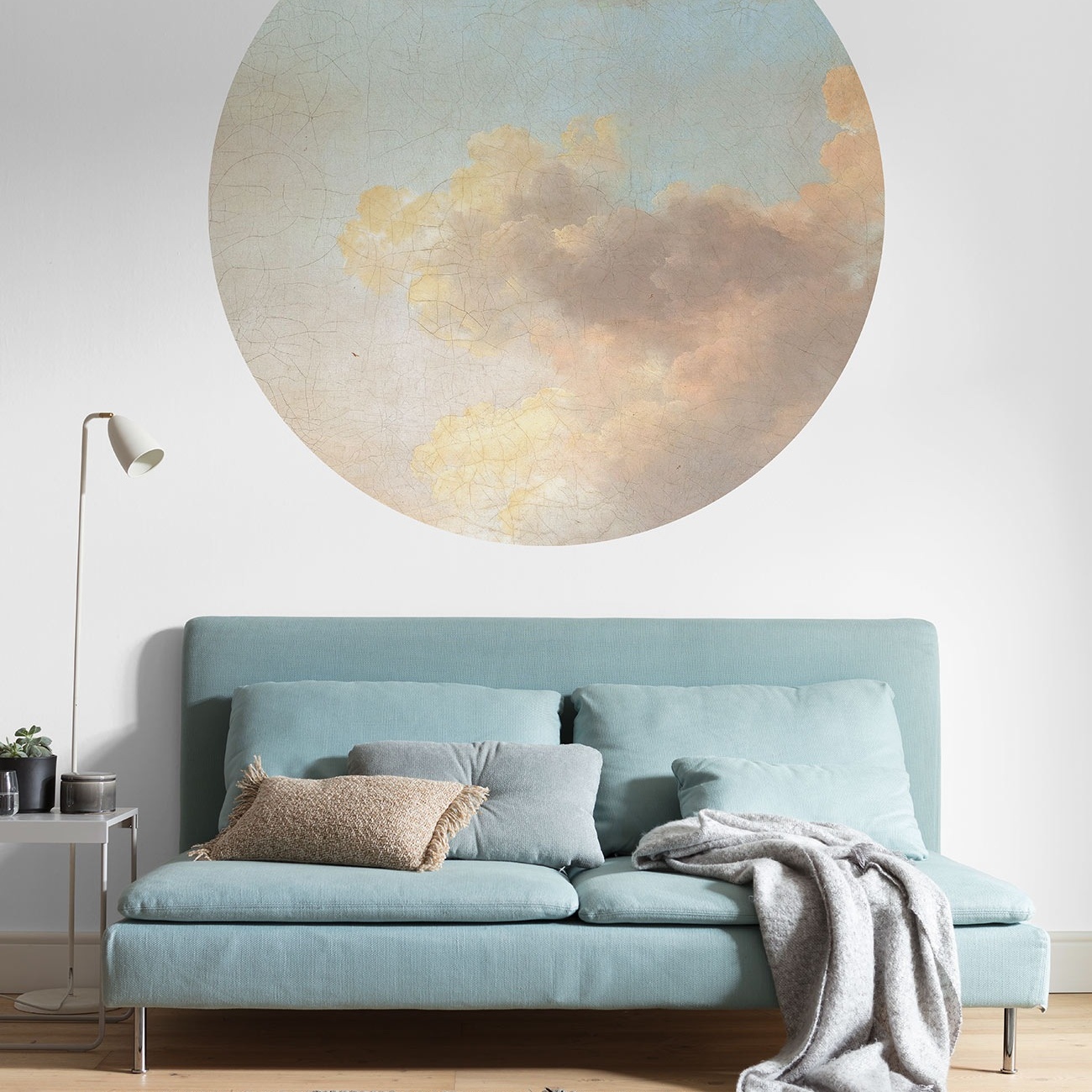 Komar Fototapete Disney Dot Relic Clouds 125 x 125 cm Vlies Selbstklebend Relic Clouds Sonne Wolken