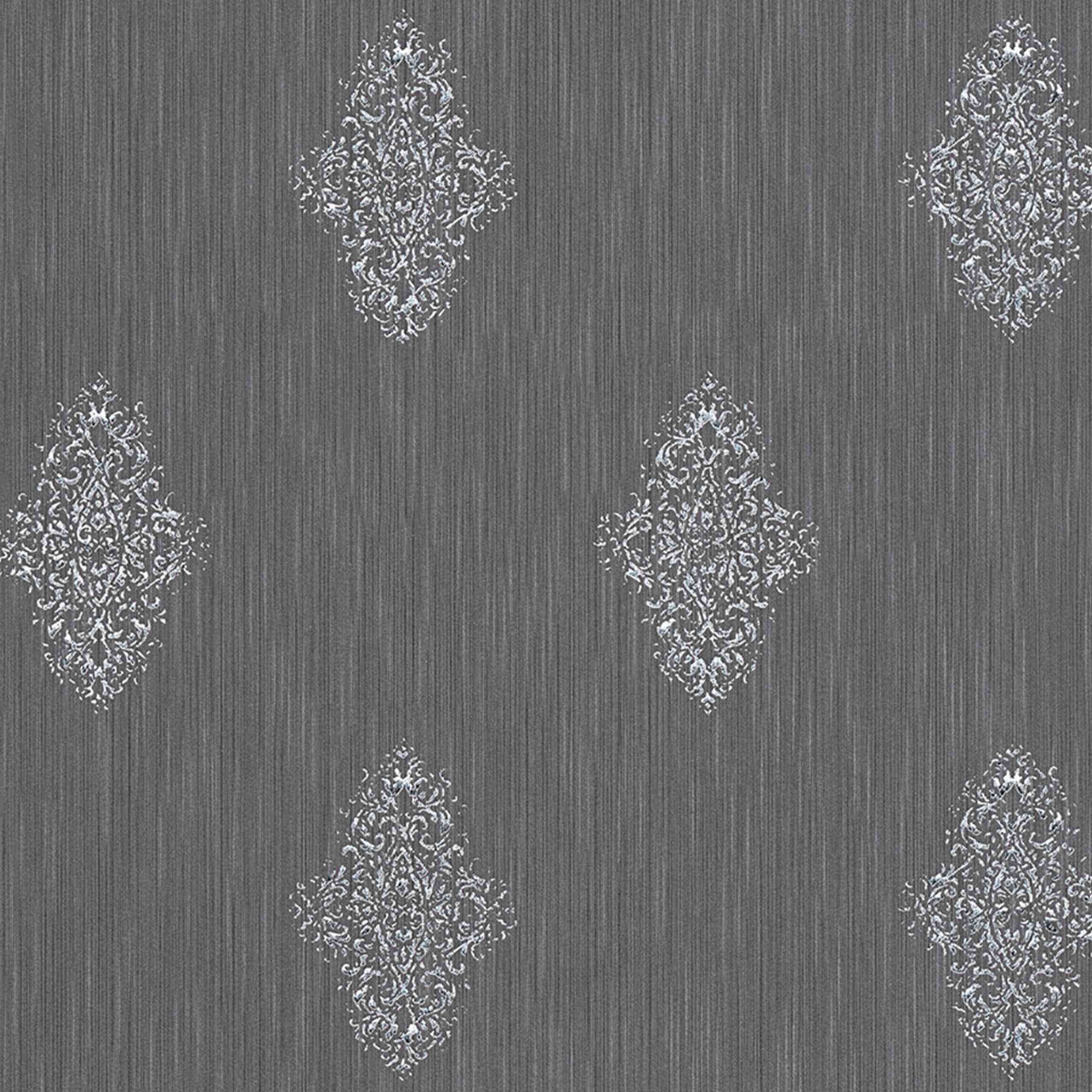 A.S. Creation | Luxury wallpaper | 319464 | Vliestapete | Barock | 0.53 x 10.05 m | Grau